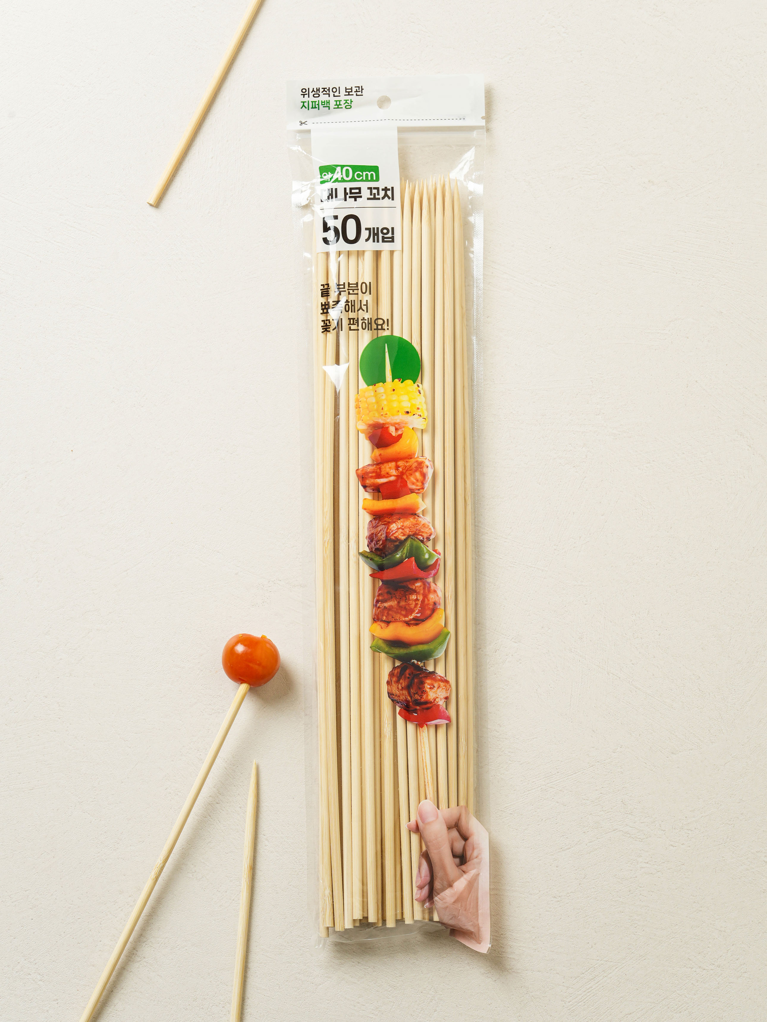 Bamboo skewers 40 cm, 50 pieces