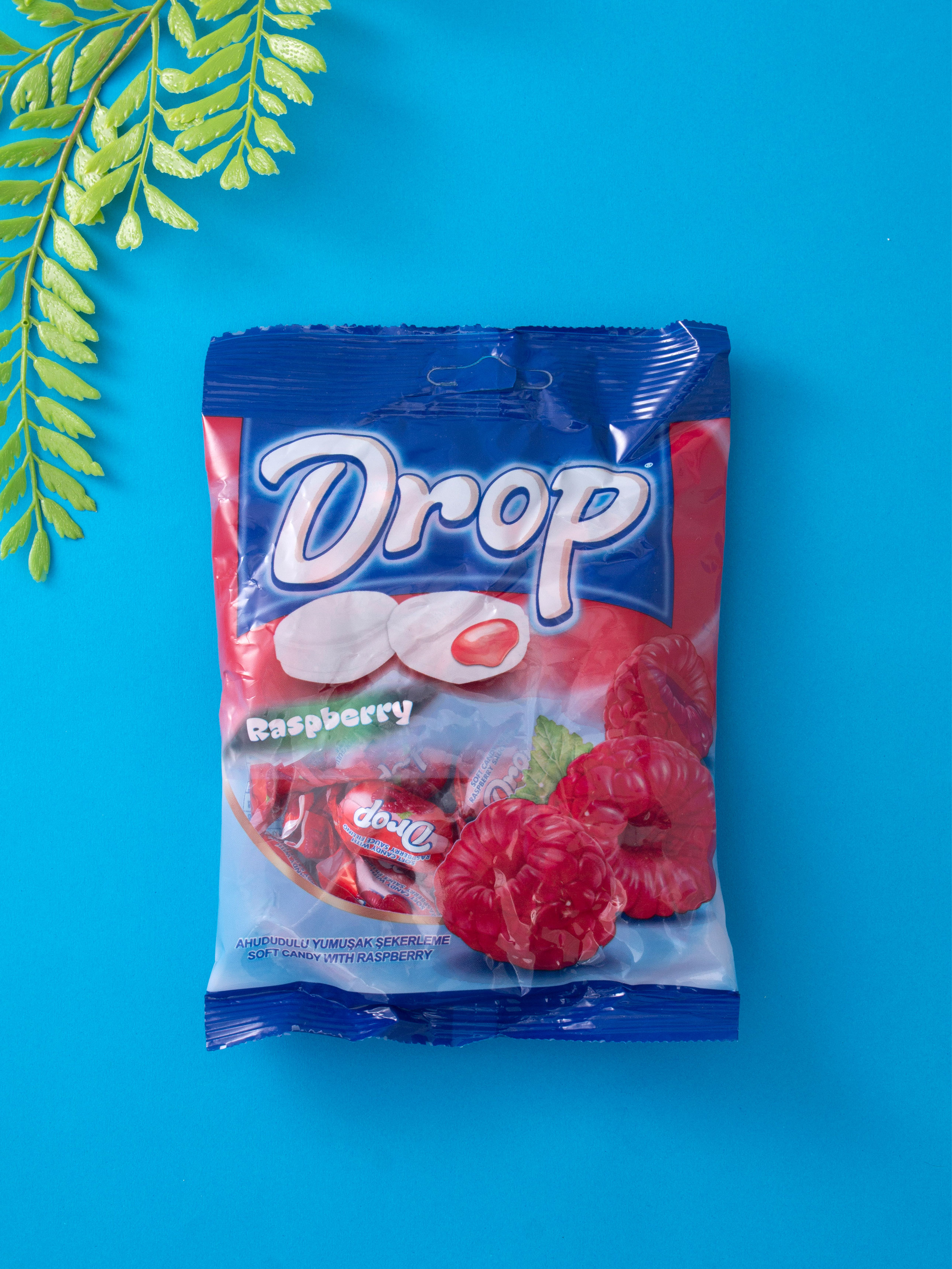 Drop Raspberry Flavored Soft Candy 75 g