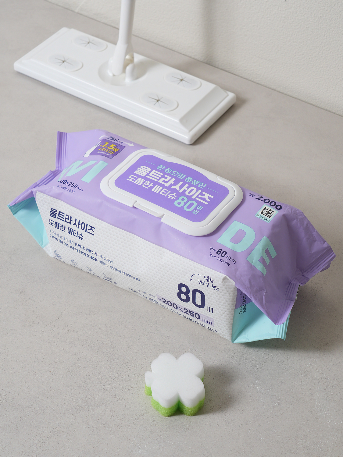 80 sheets of big size wet wipes 20