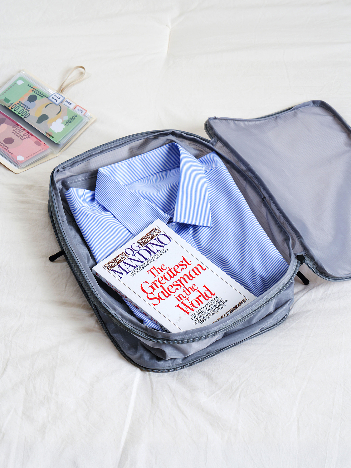 Travel Compressed Pouch Medium Gray