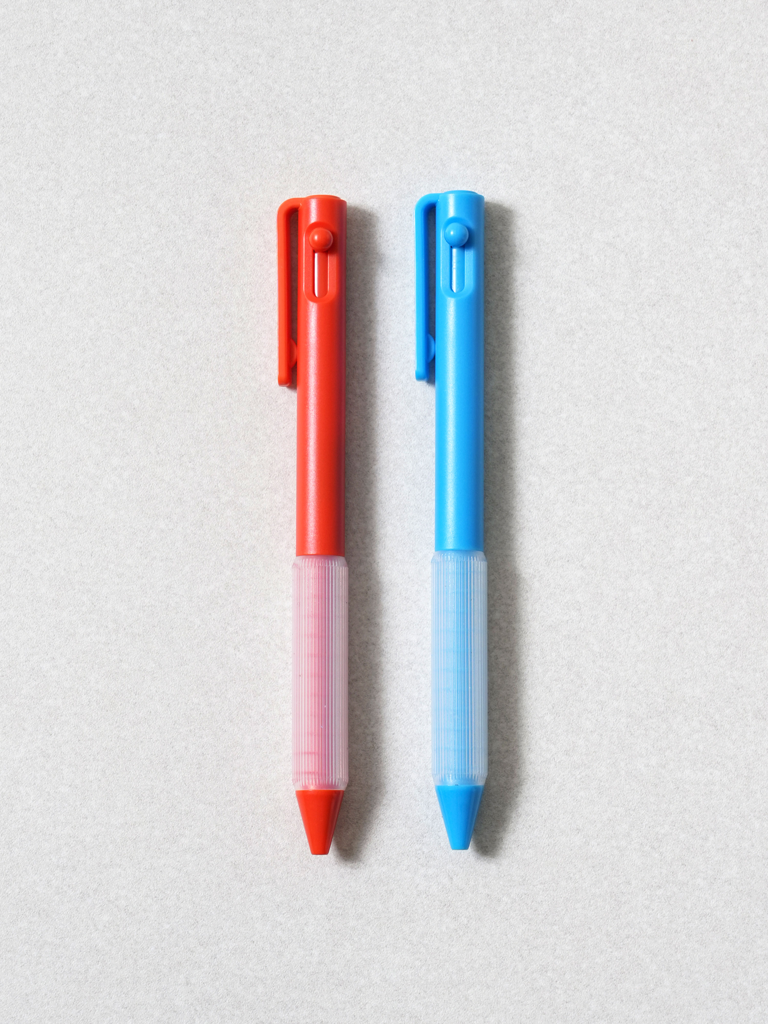 Side knock type grip acid-free pen 0.5 mm 2 pack black