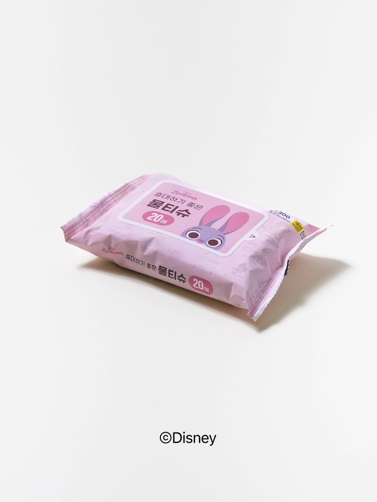 Disney Zootopia portable wet wipes 20 sheets
