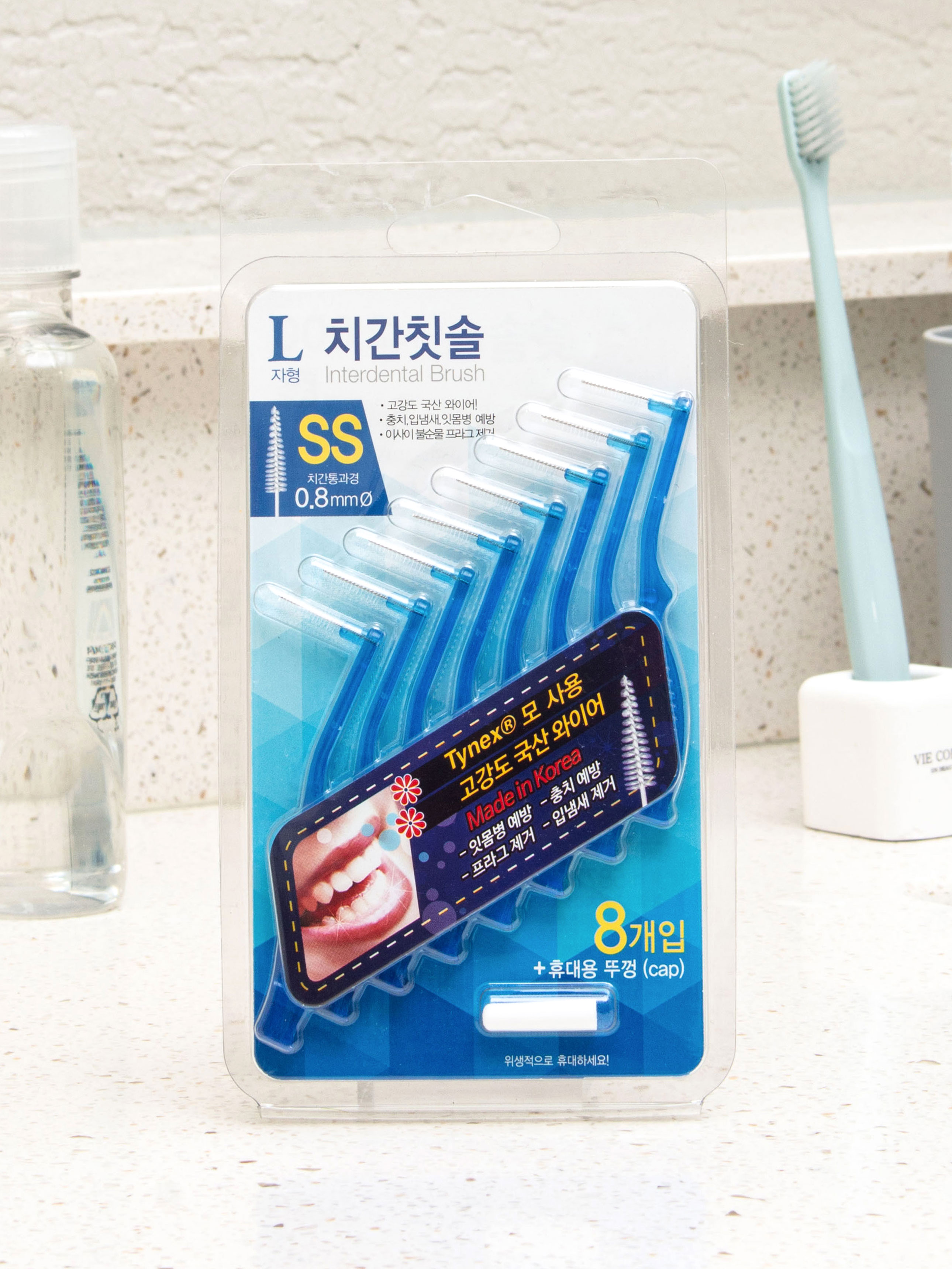 L-shaped interdental brush SS 8P