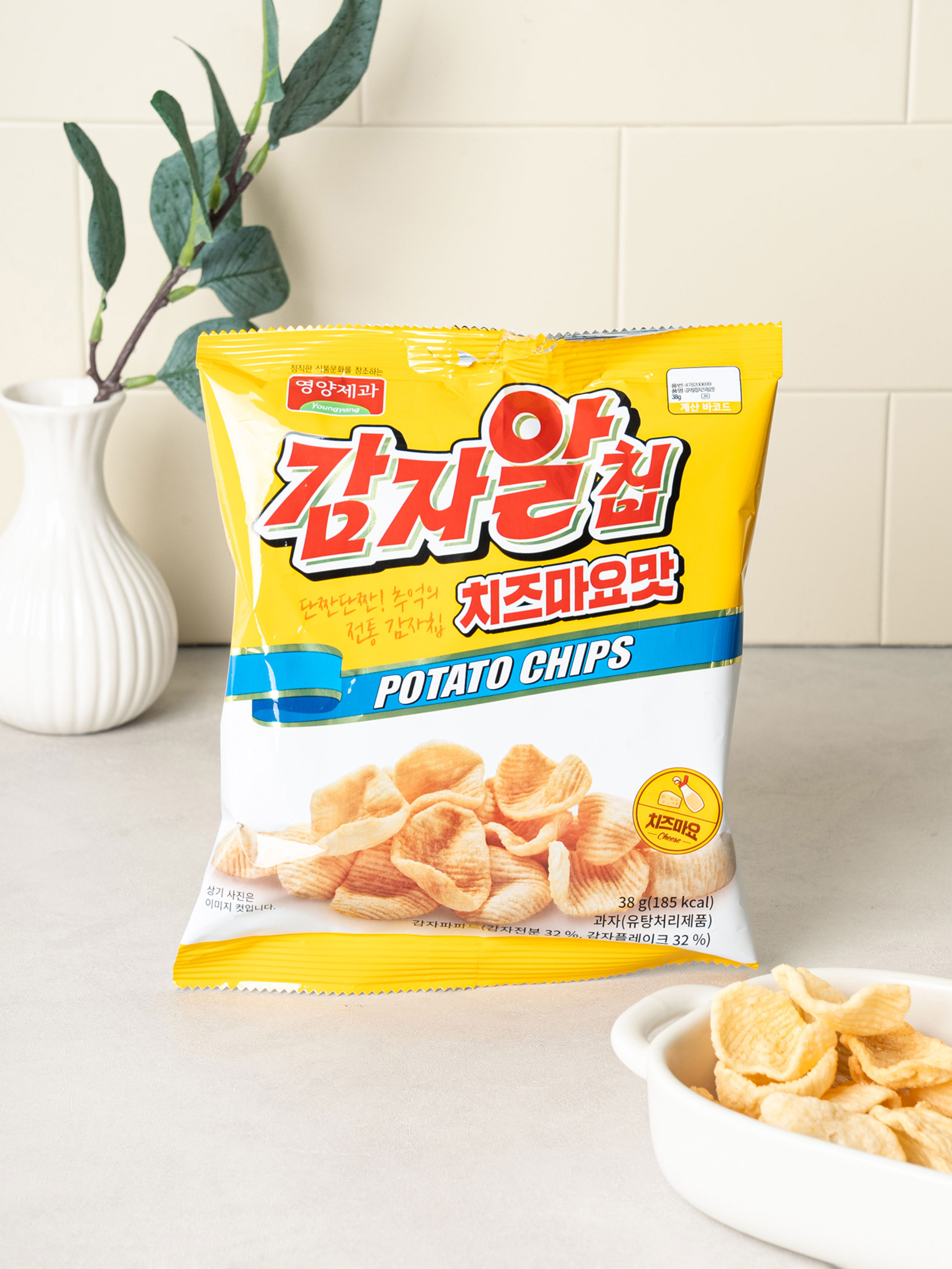 Potato Egg Chips Cheese Mayo Flavor 38 g