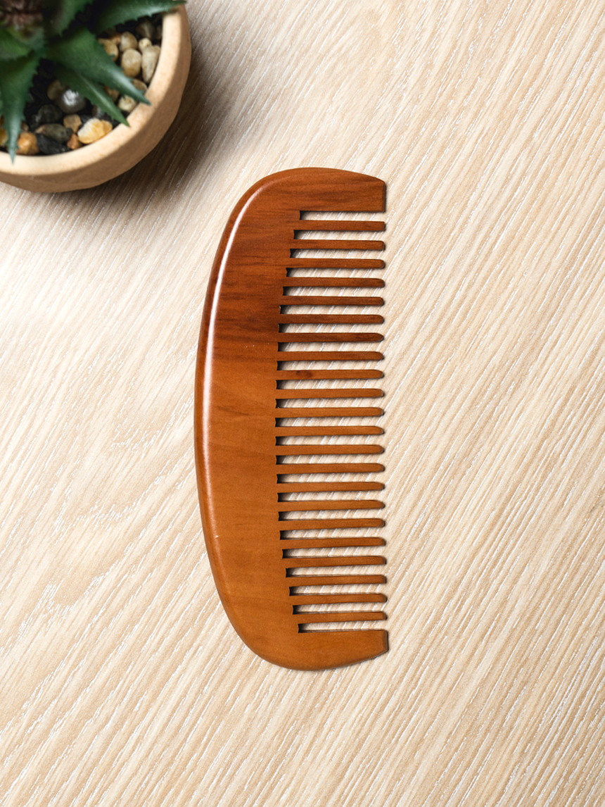 Peach tree half moon comb