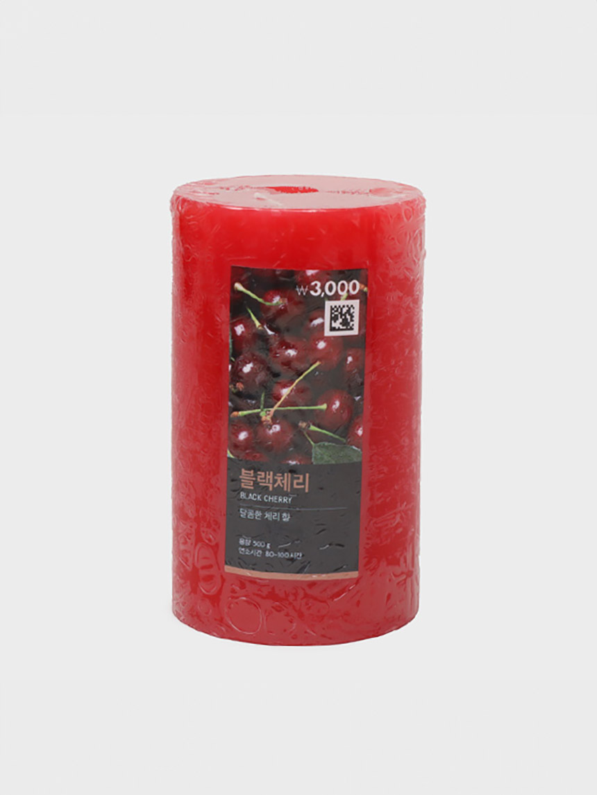 Black Cherry Pillar Candle (Large)