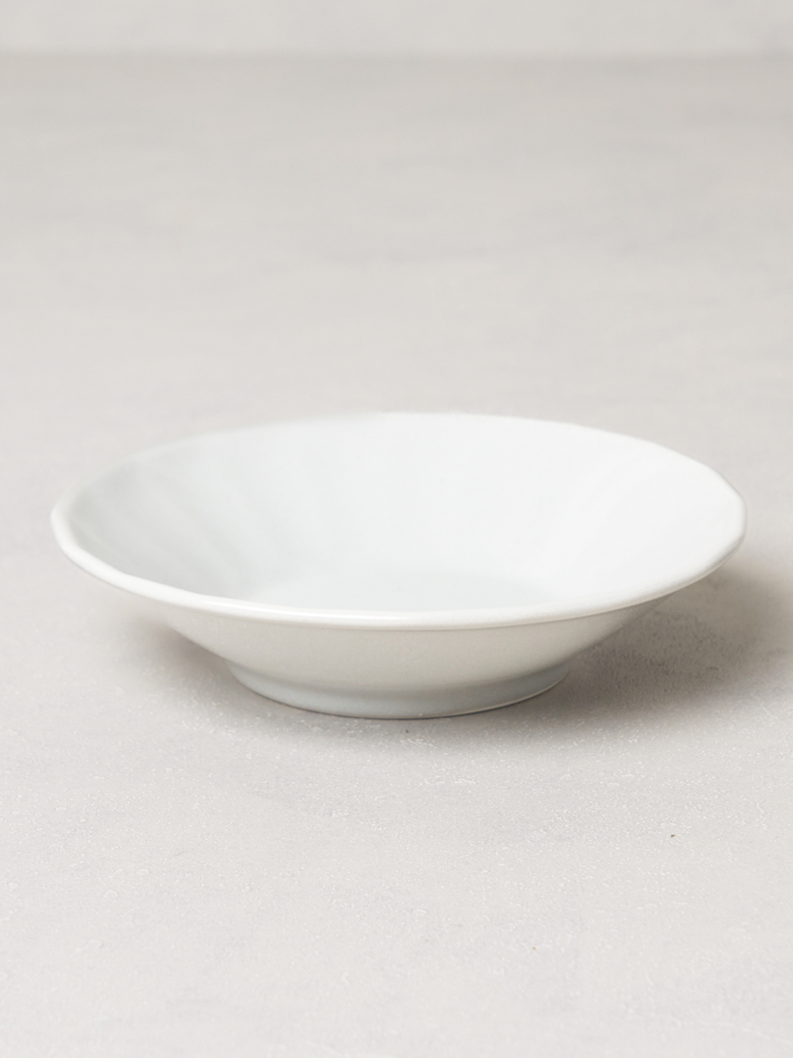 컬러 유약 원형 접시 12 cm 그레이