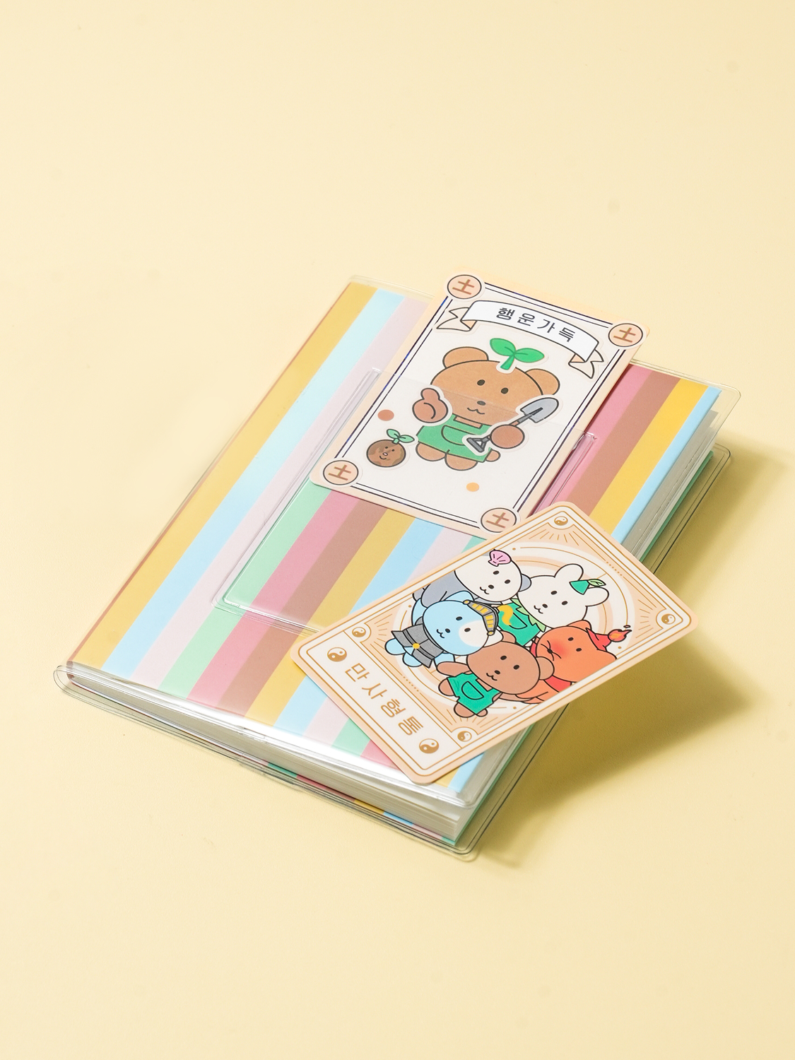 Saju transparent cover pocket notebook A6 48 sheets
