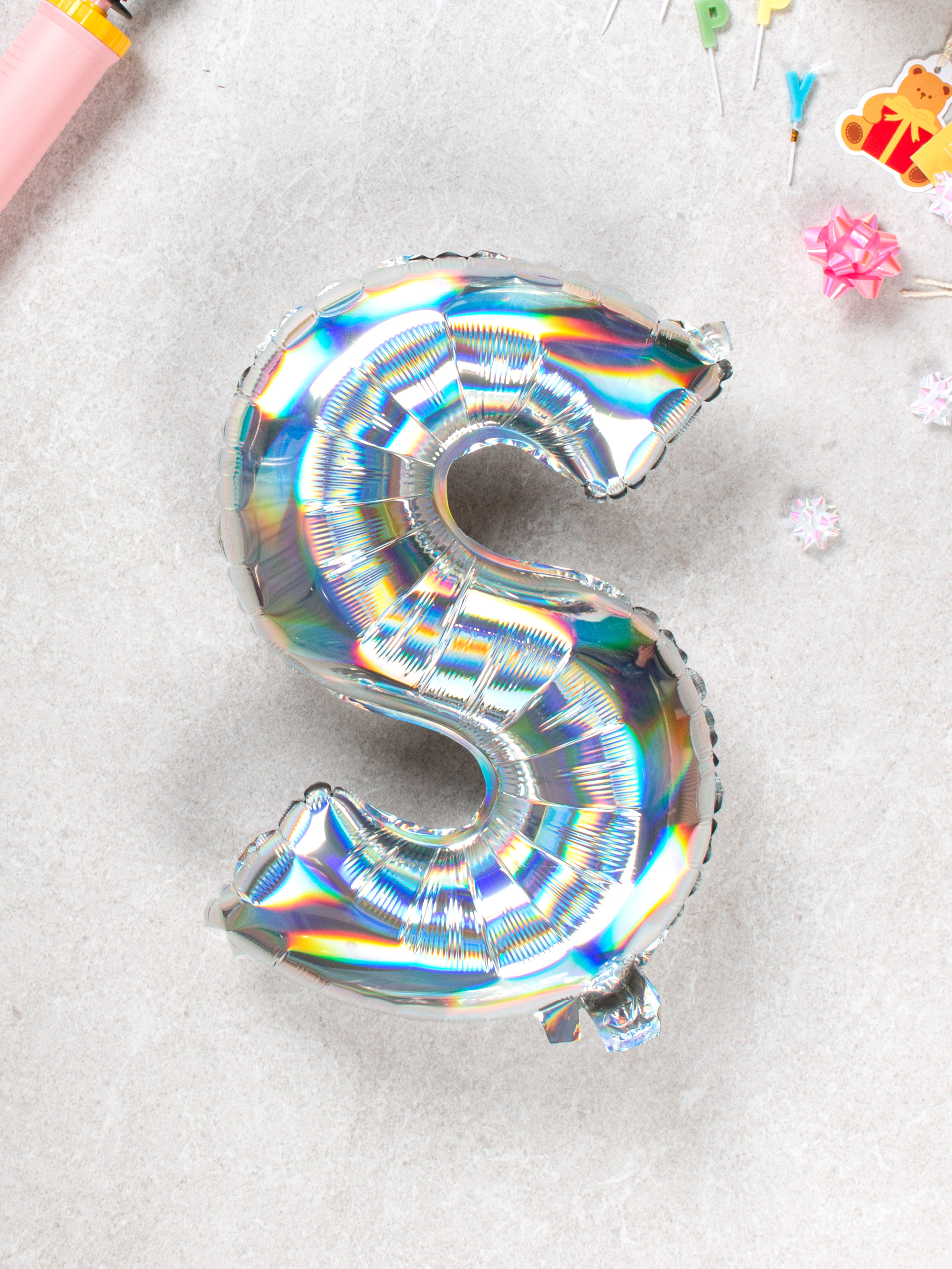 alphabet balloon S