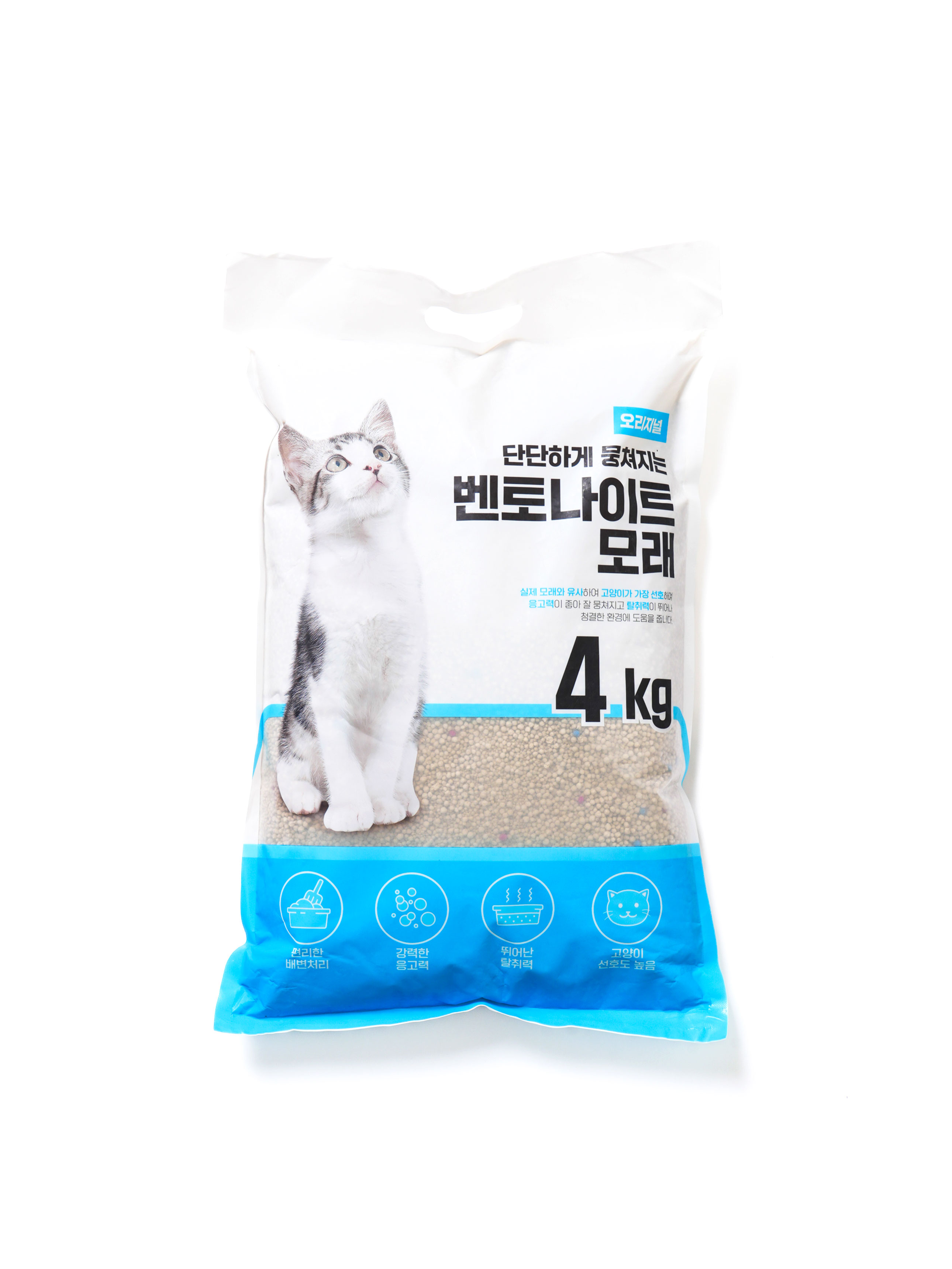 [Pet] Cat bentonite sand 4 kg original (KRW 75 per 100g)