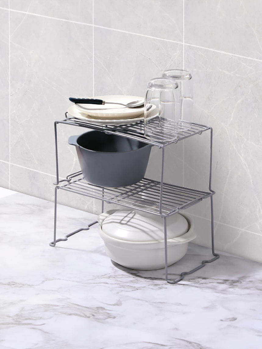 Kitchen wire storage stand gray