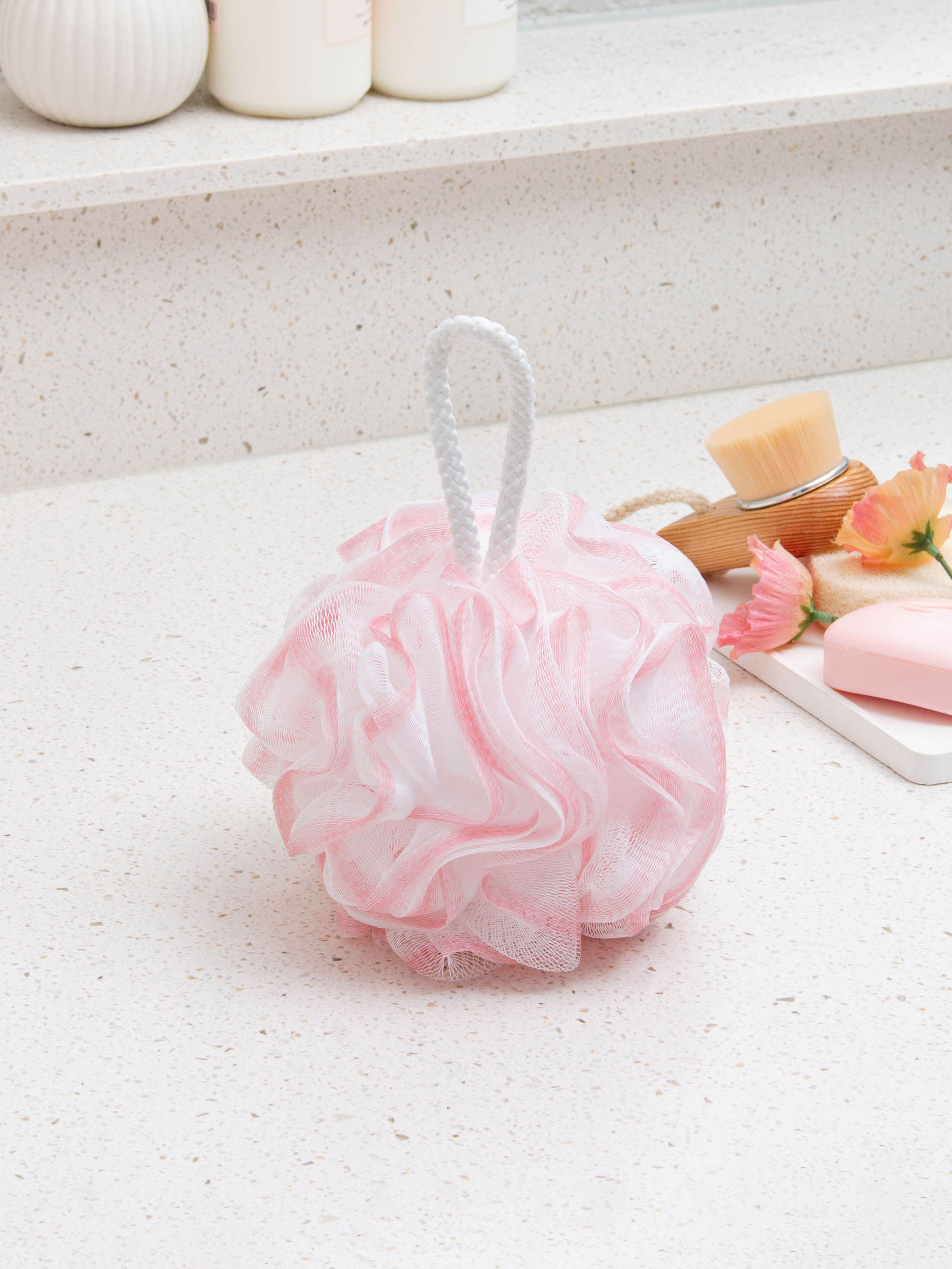 Pastel shower ball pink
