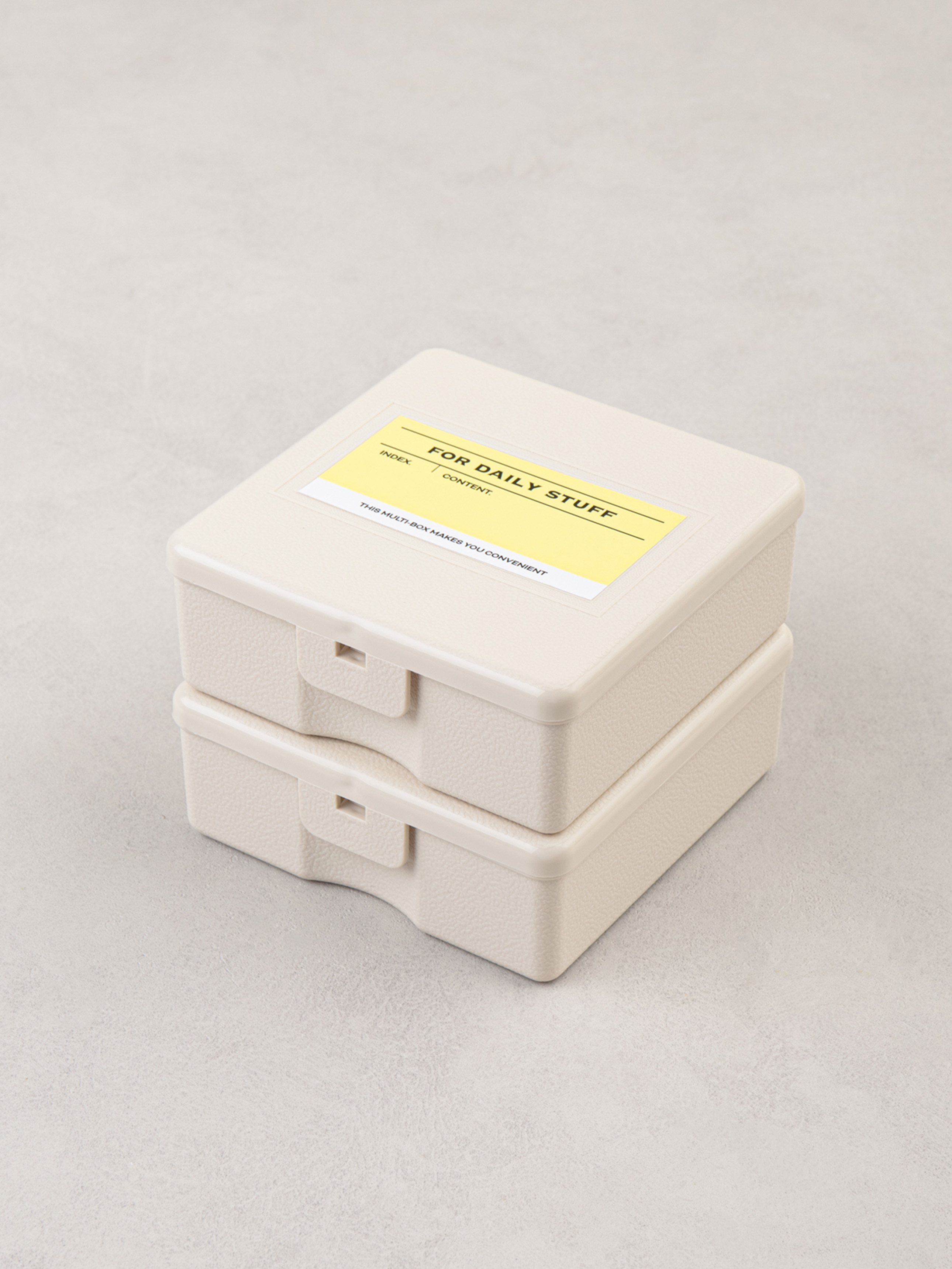 2 square simple storage boxes