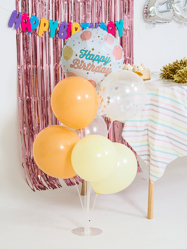 Balloon decoration 7 pieces & stand set pink