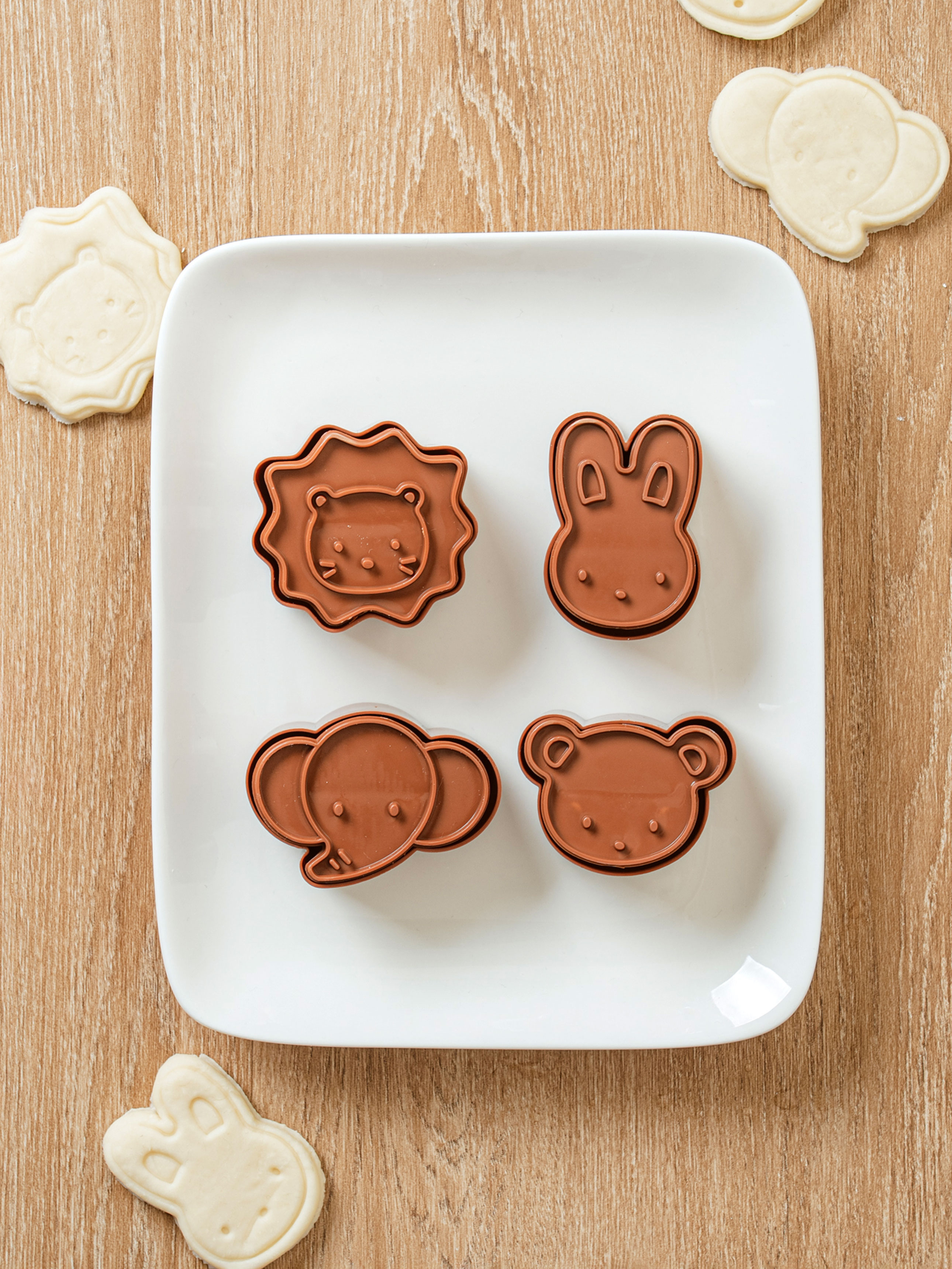 Animal Friend Shape Cookie Mold & Stamp Set