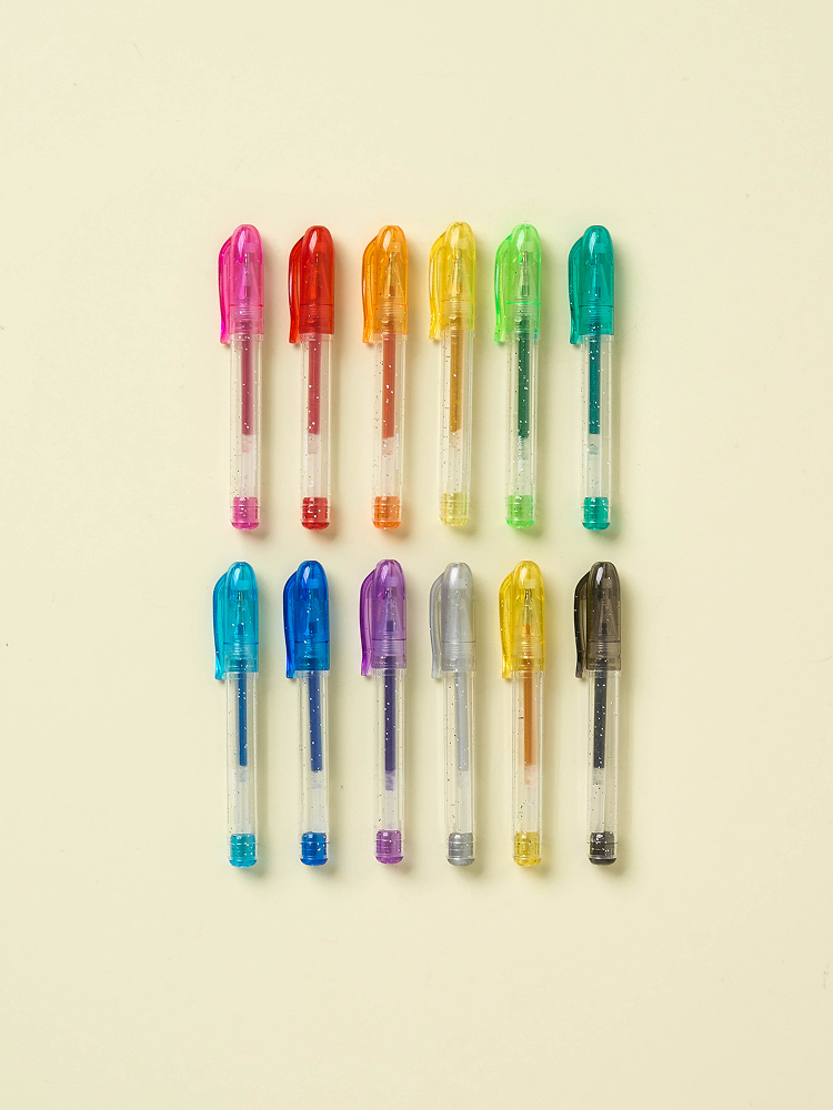 12 color mini gel pens