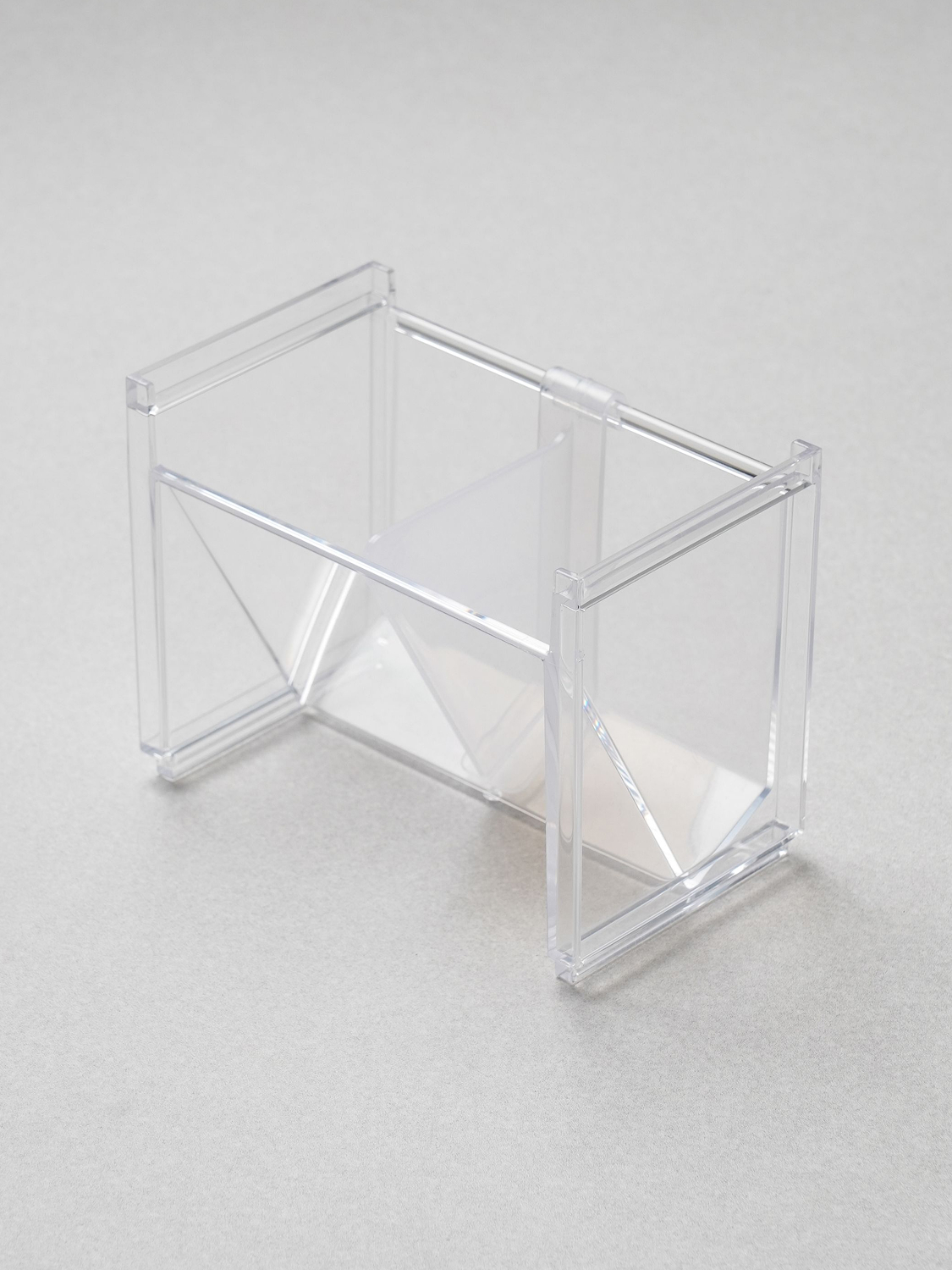 Made in Japan clear slanted shelf rack 12 cm