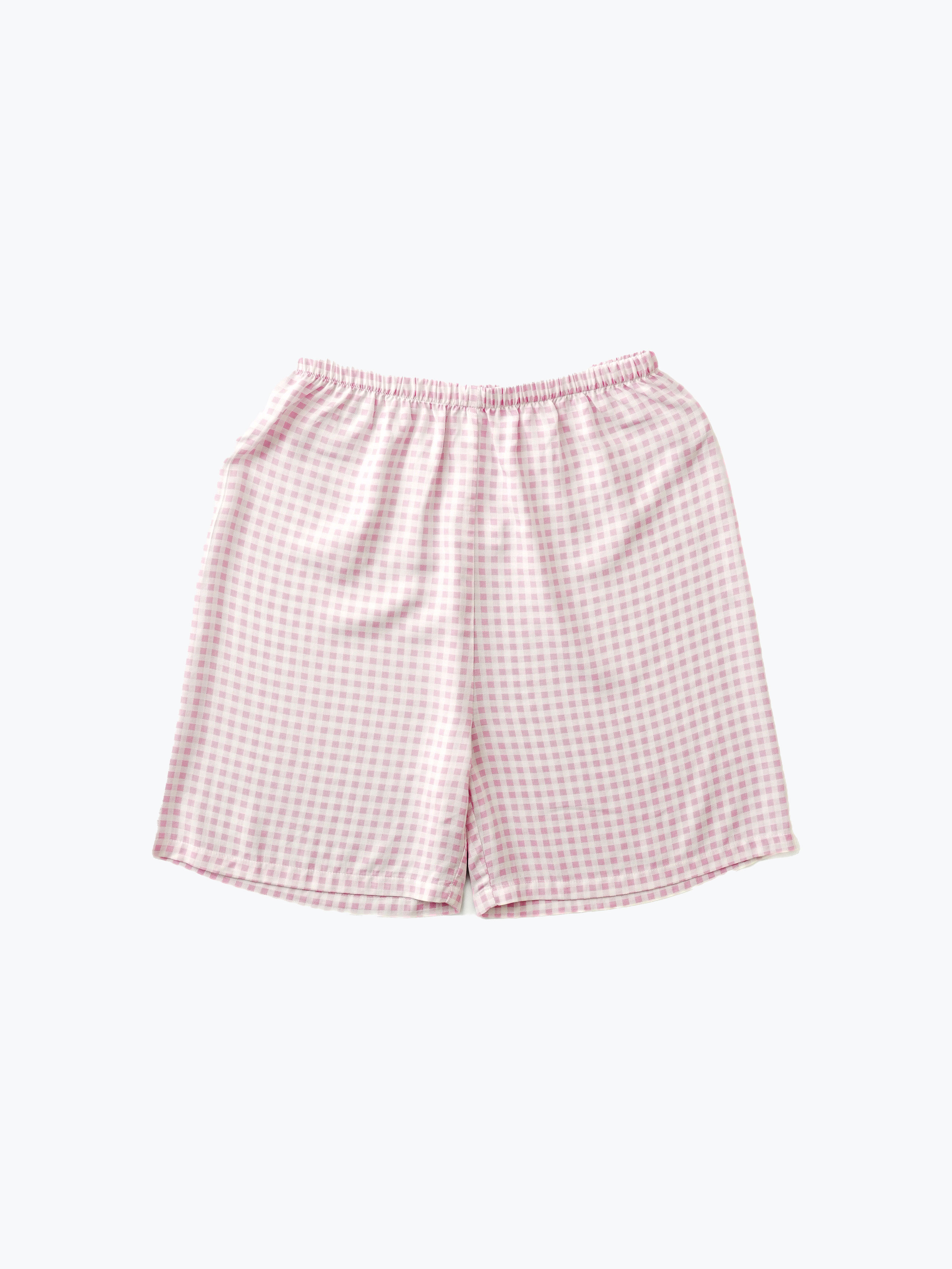 [Common] Rayon summer pattern pajama shorts M pink