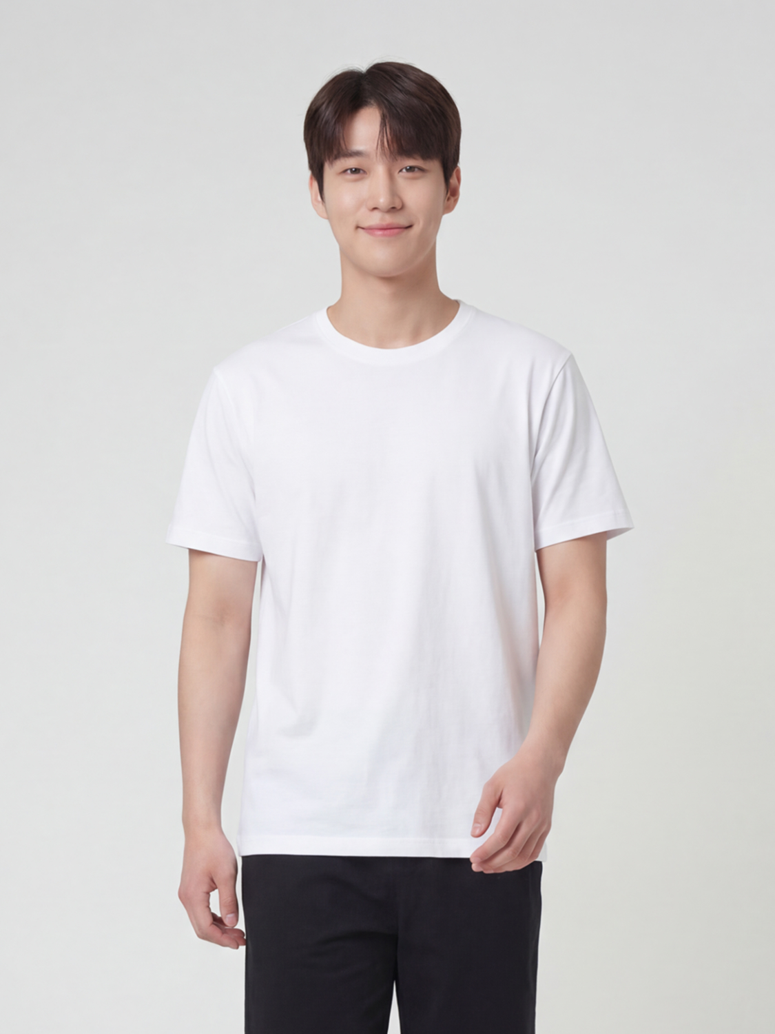 [Men] Easy Cool Askin Cold Feeling Inner Short Sleeve T-Shirt 95/100/105/110 White