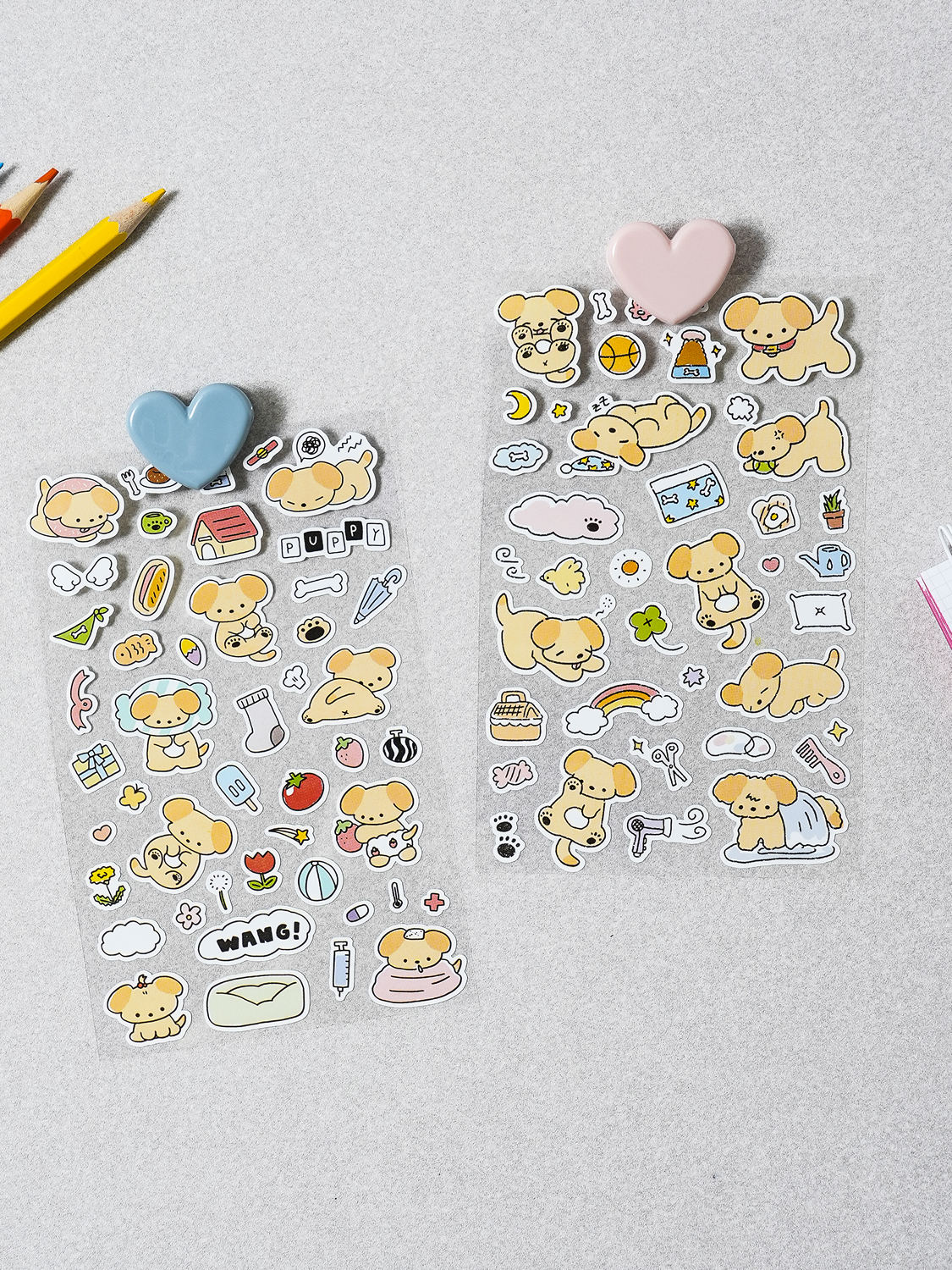 4 packs of Yellowy stickers