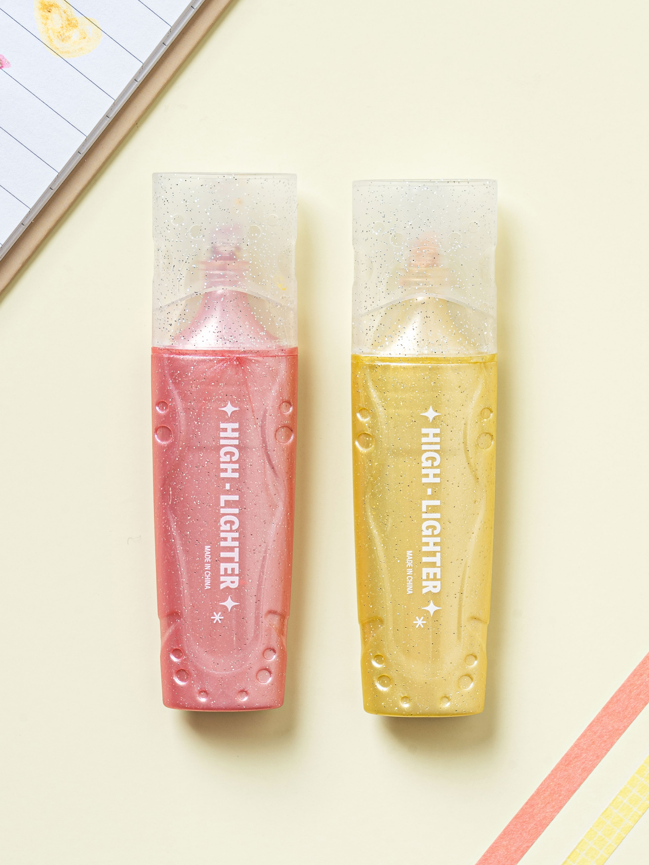 2 glitter glitter highlighters