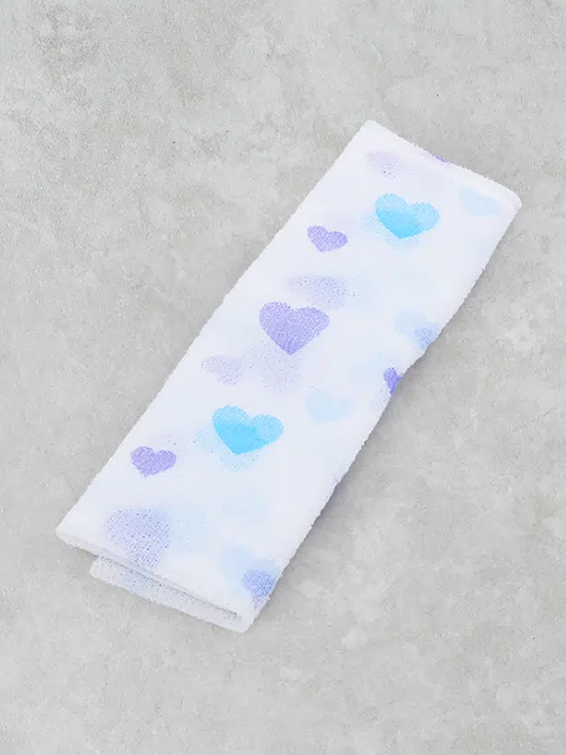 heart pattern shower towel