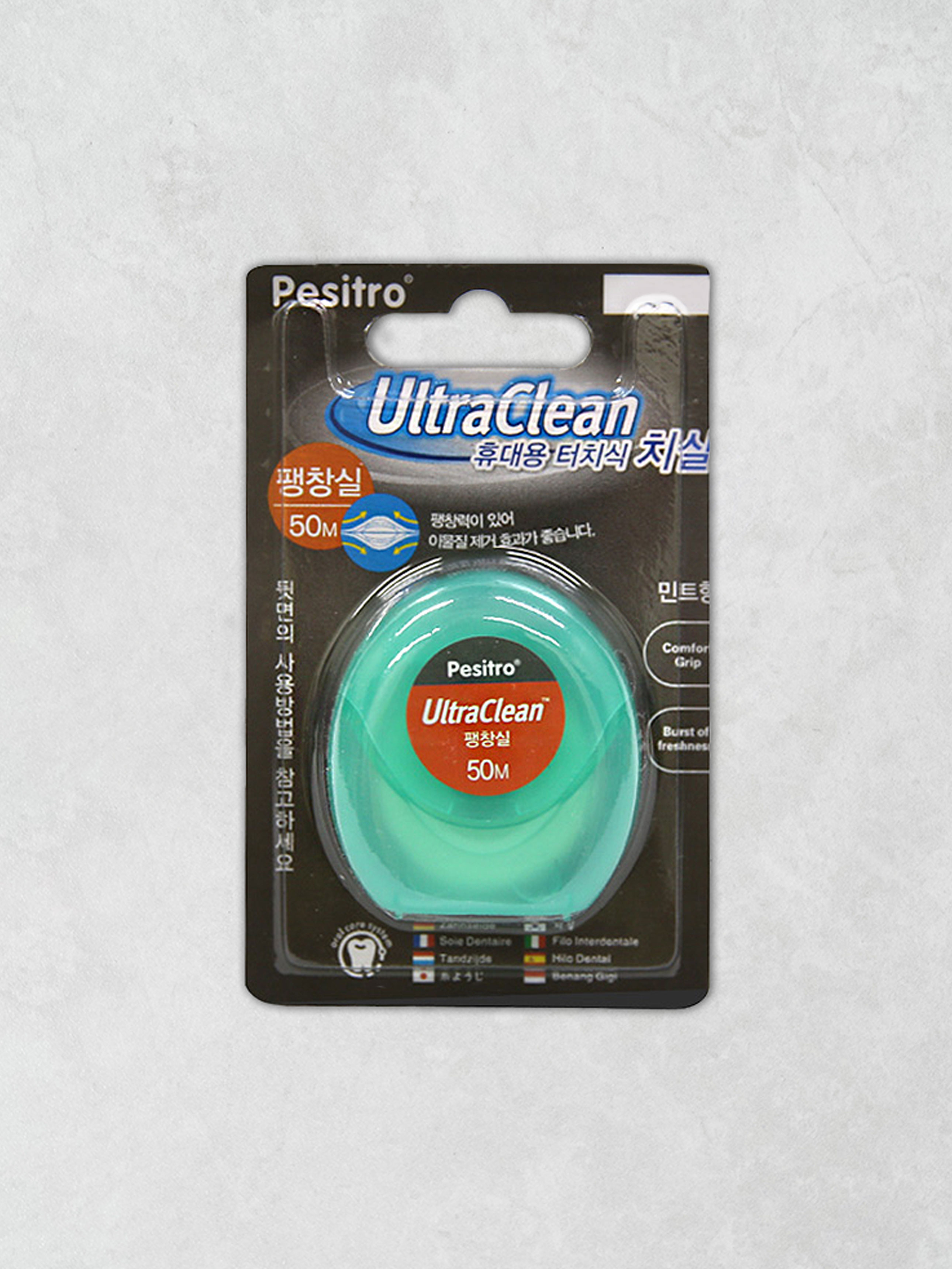 Portable dental floss (expandable floss) mint (50 m)