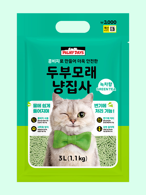 [Pet] Cat tofu sand 1.1 kg green tea flavor