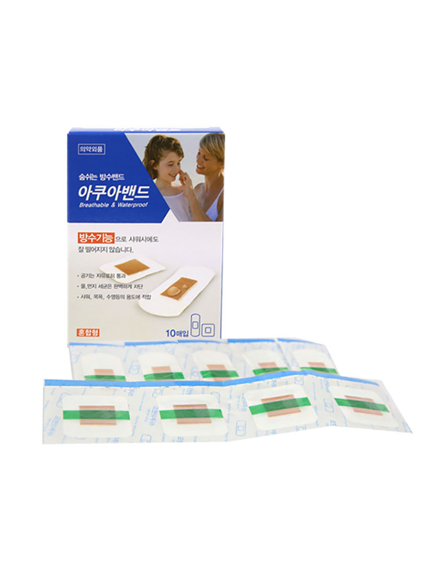 Aqua waterproof band mixed type 10 pieces