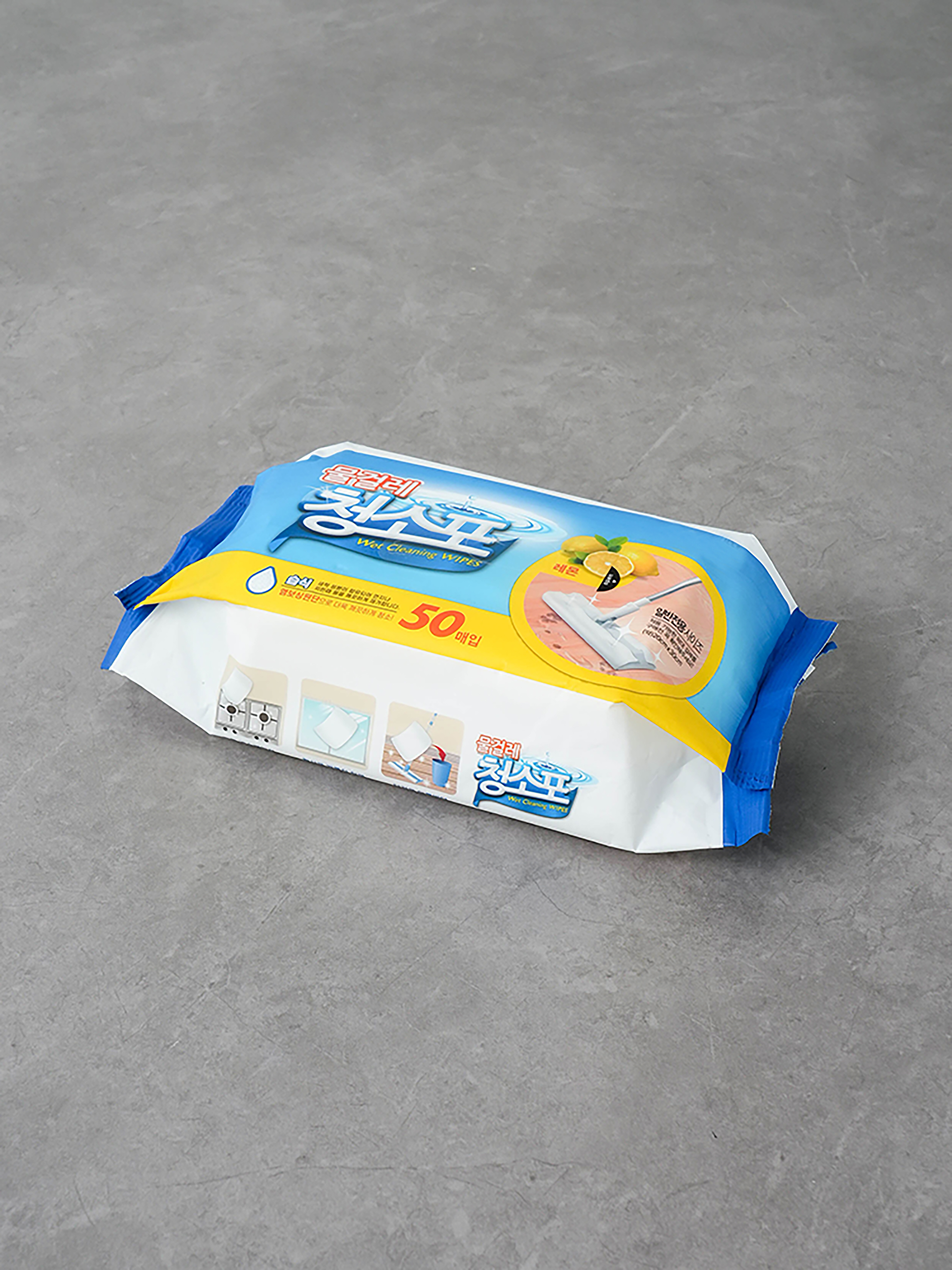 Wet Mop Cleaning Cloth 50 Sheets Lemon