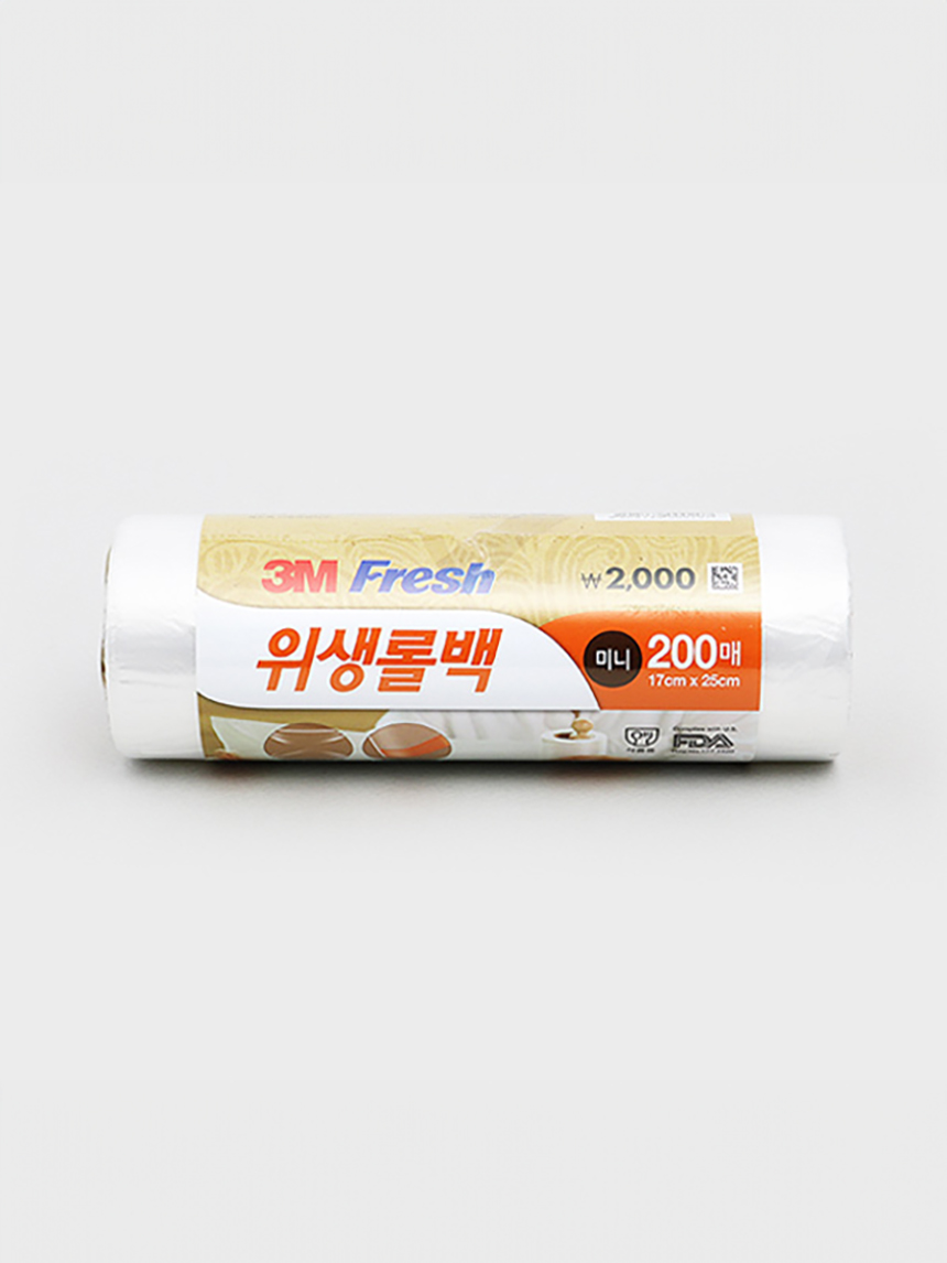 3M Fresh Roll Bag Small 200 Sheets