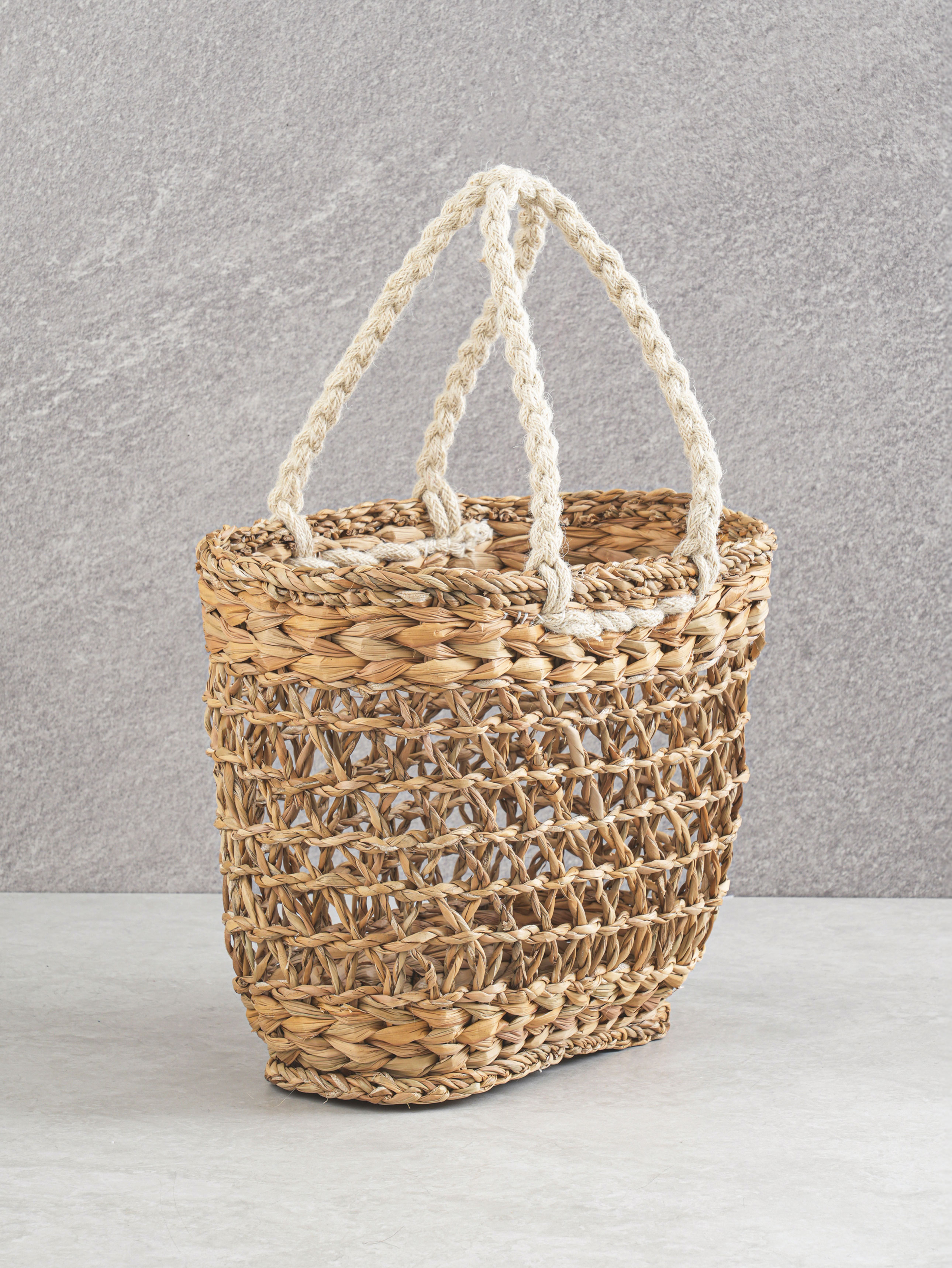 Jute string aquatic plant multipurpose basket