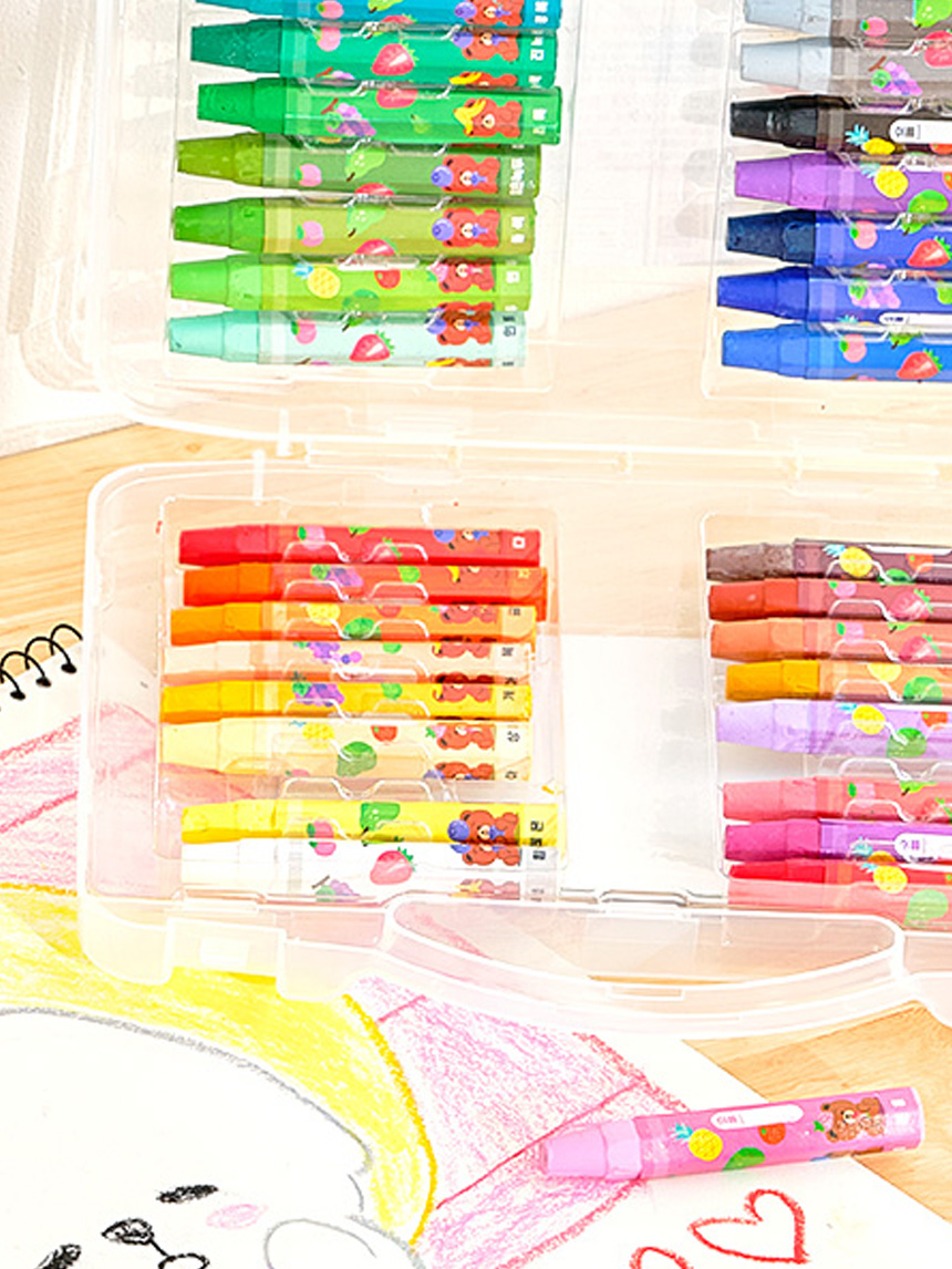 36 colors of crayons