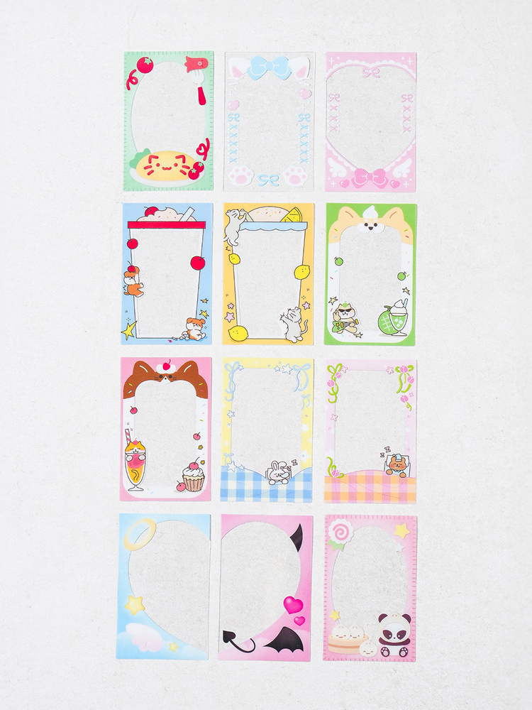 12 photo card frames