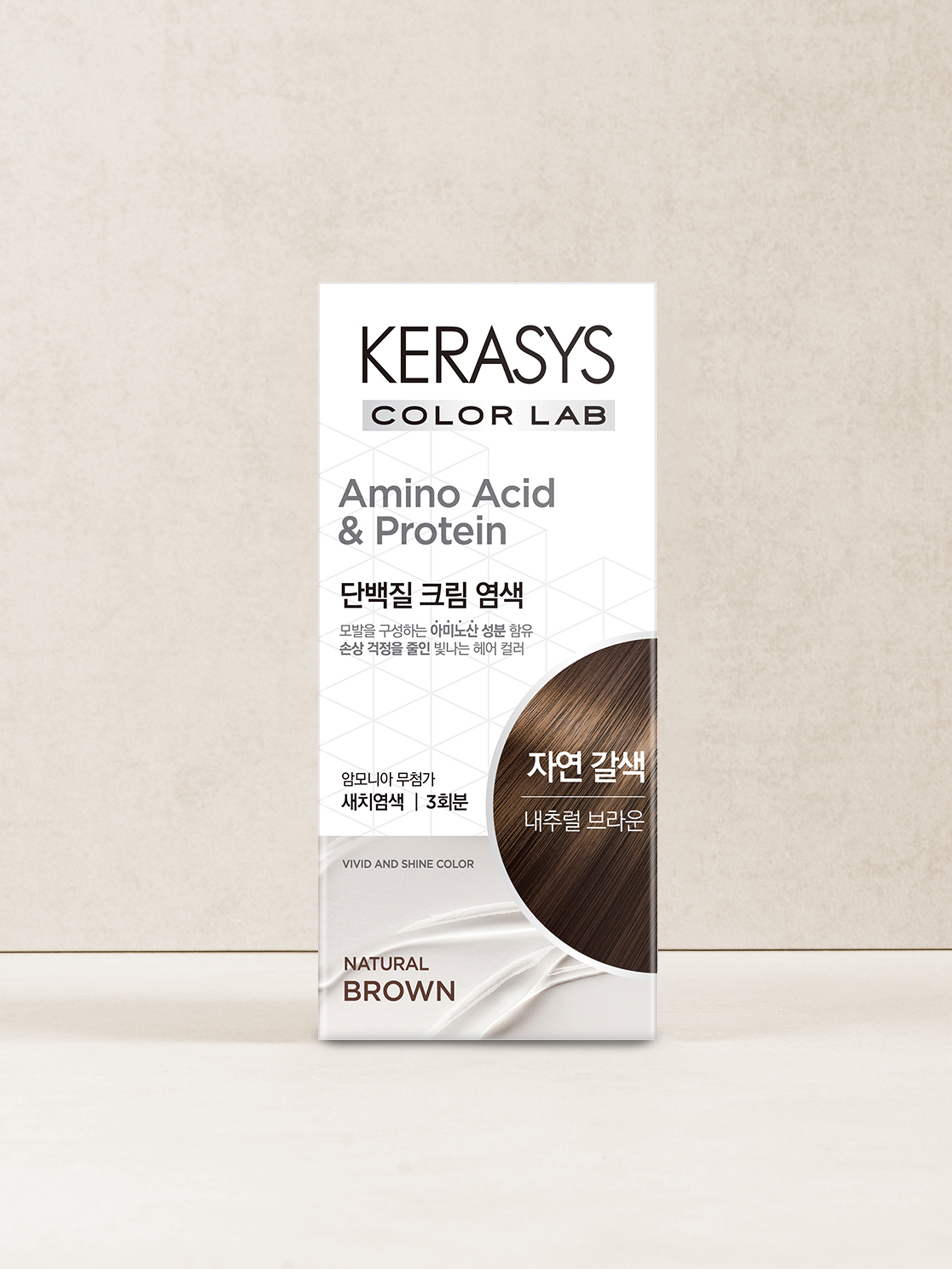 Kerasys protein cream dyeing (natural brown)