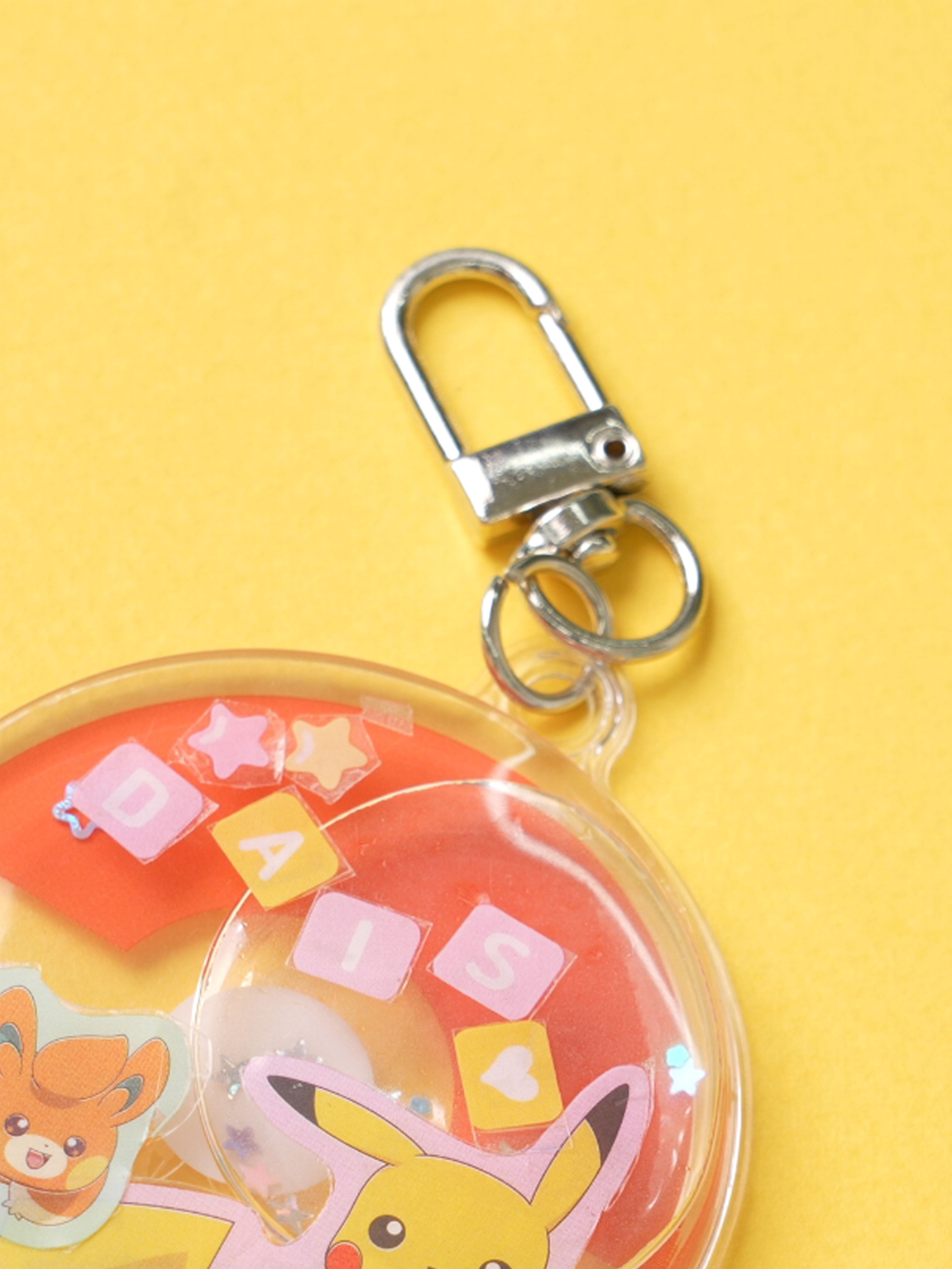Pokemon water keyring decoration monster ball