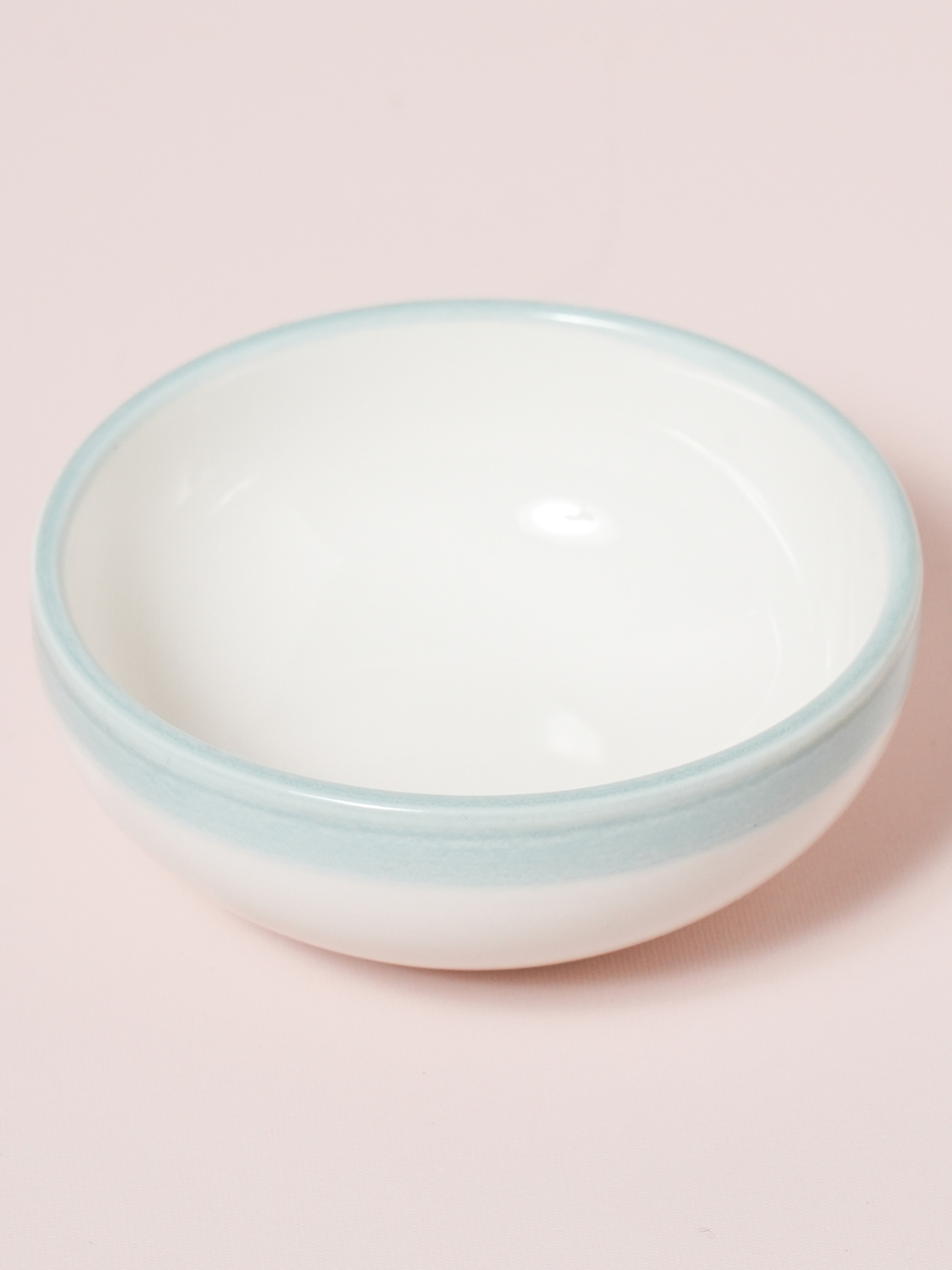 구부 컬러 테두리 라인 종지 8.5 cm
