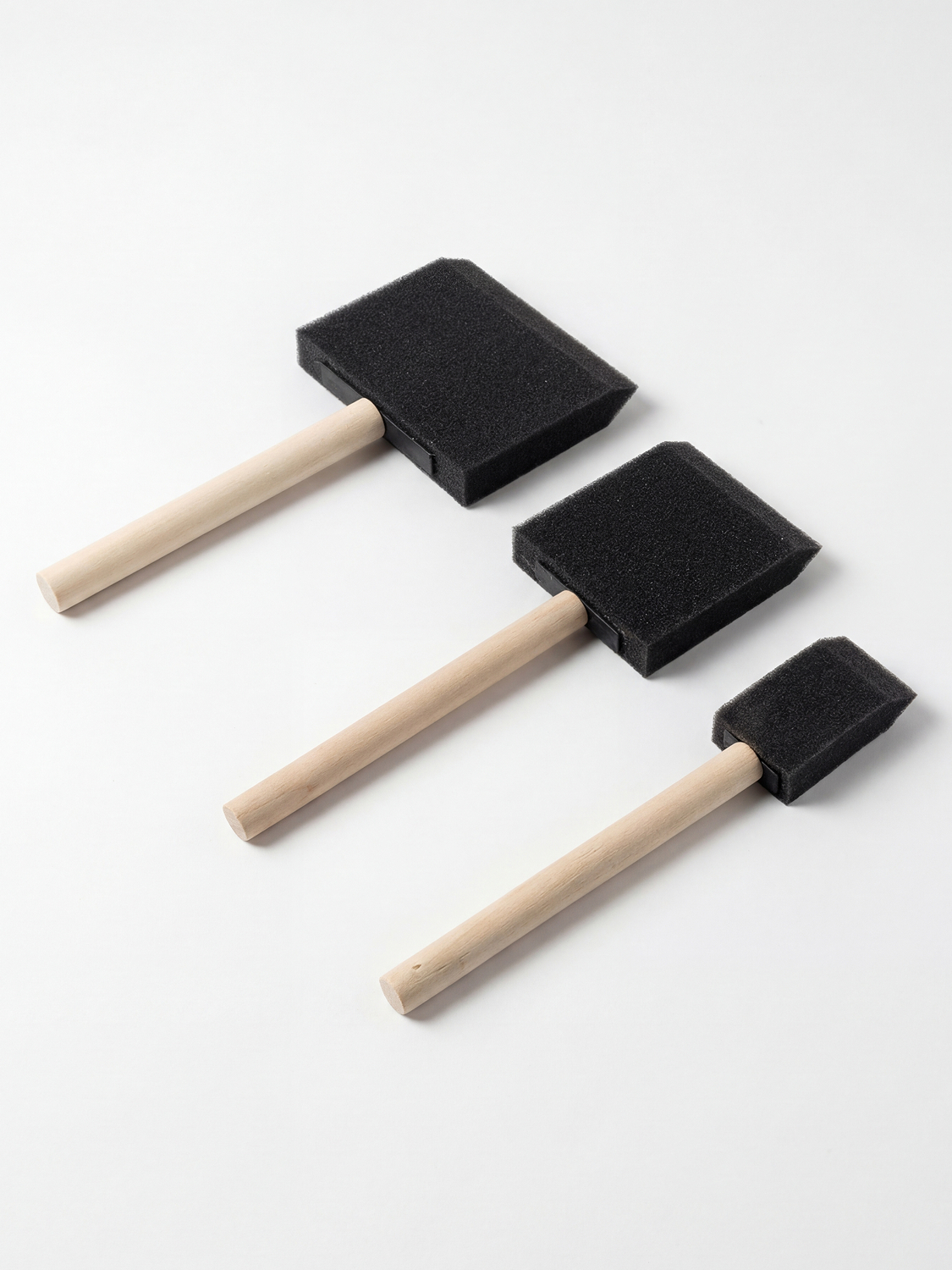Set of 3 sponge brushes
