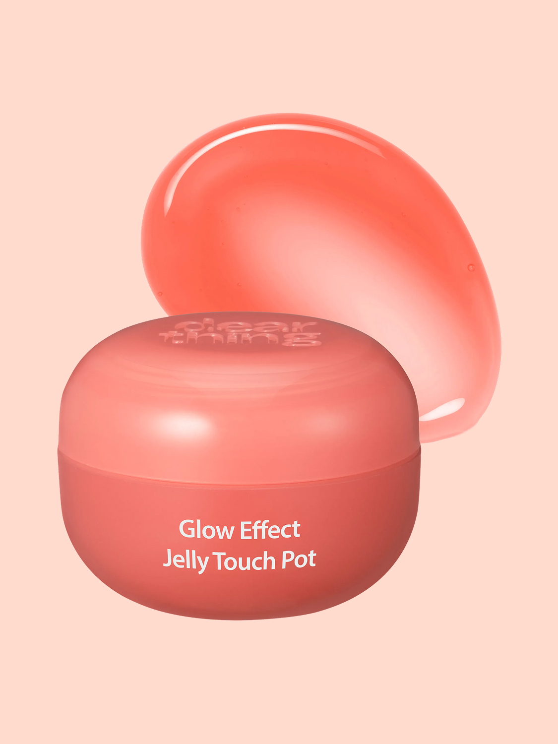[01 Peach Bunny] Milk Touch Dear Thing Glow Effect Jelly Touch Pot