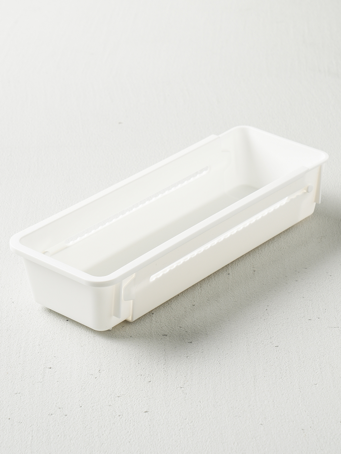 Japan-made length adjustment storage tray 42 cm slim type