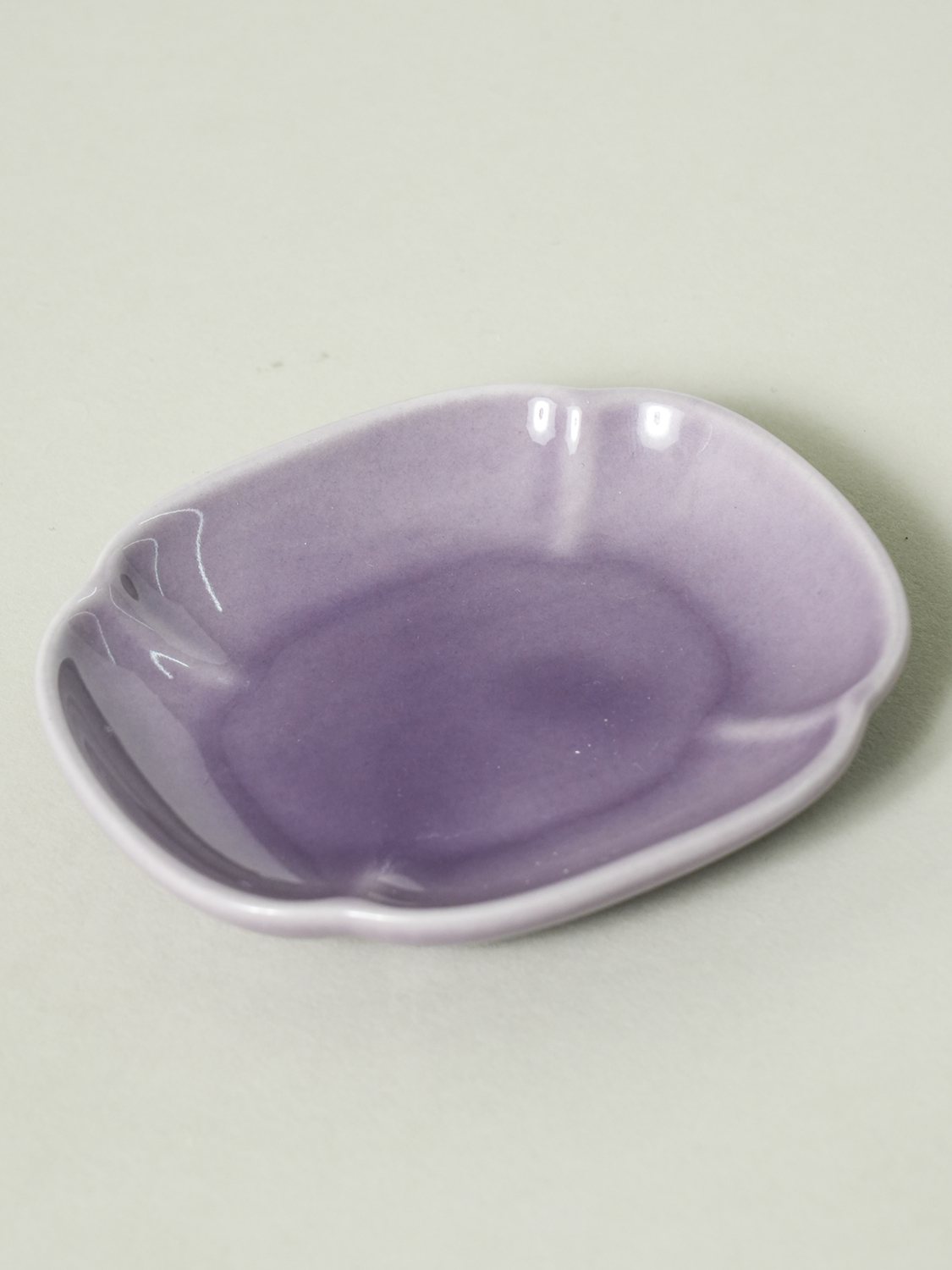 꽃무늬 컬러 타원 종지 9 cm