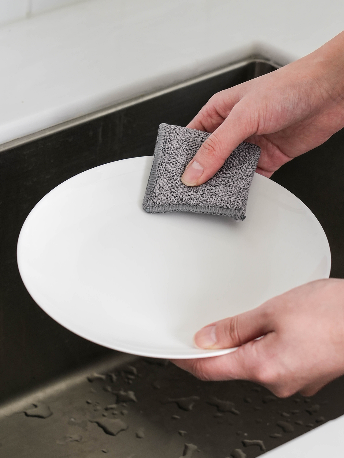 Folding scrubbers for storage attached to a group room (2 packs)
