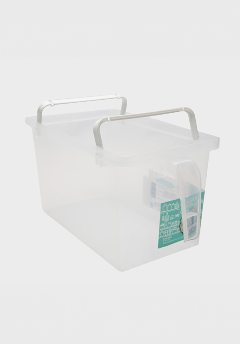 Japanese-made handle-type storage box 17.5x31.5x16cm
