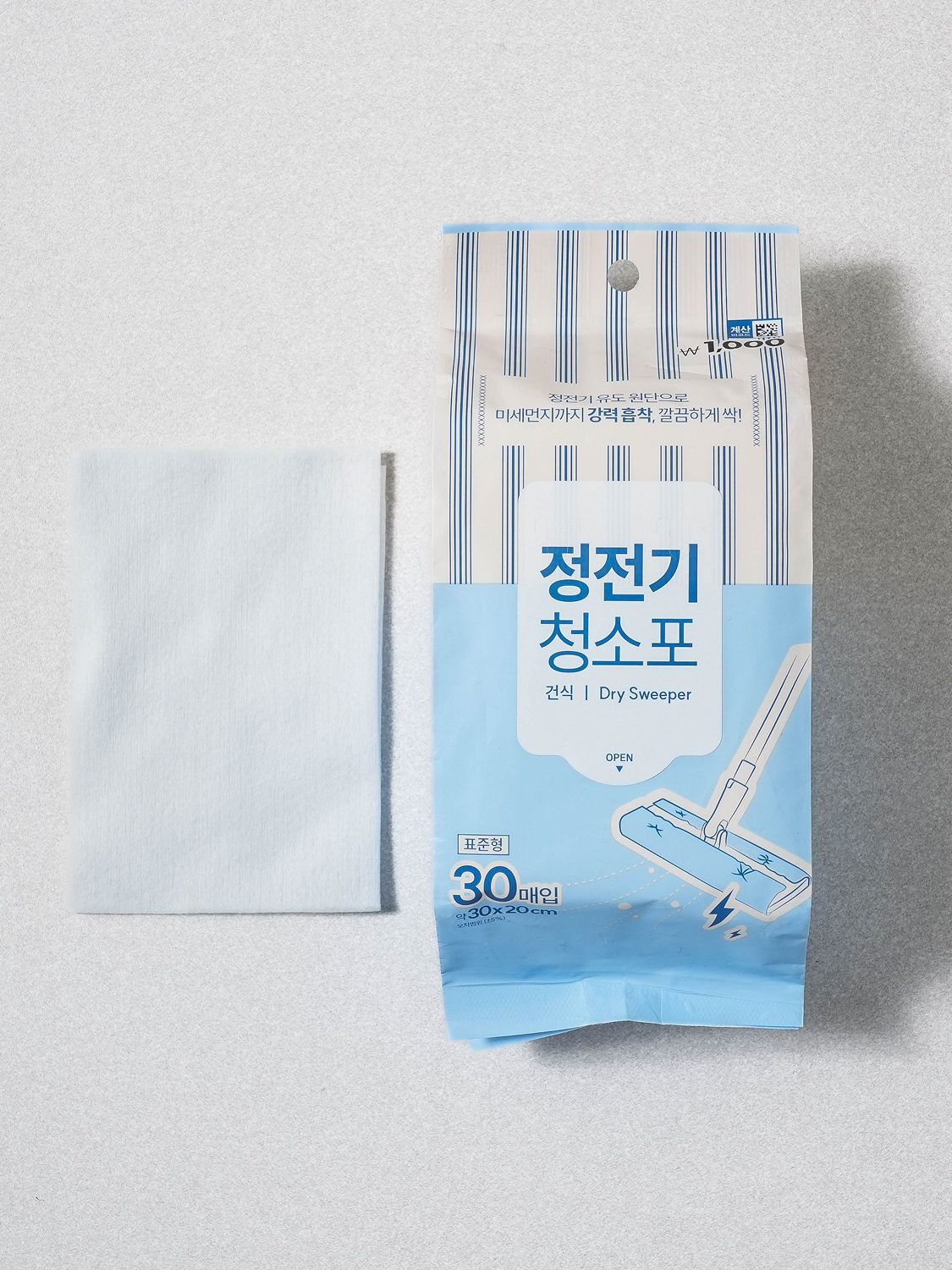 매직브라이트 건식 청소포 30 X 20 cm 30매입