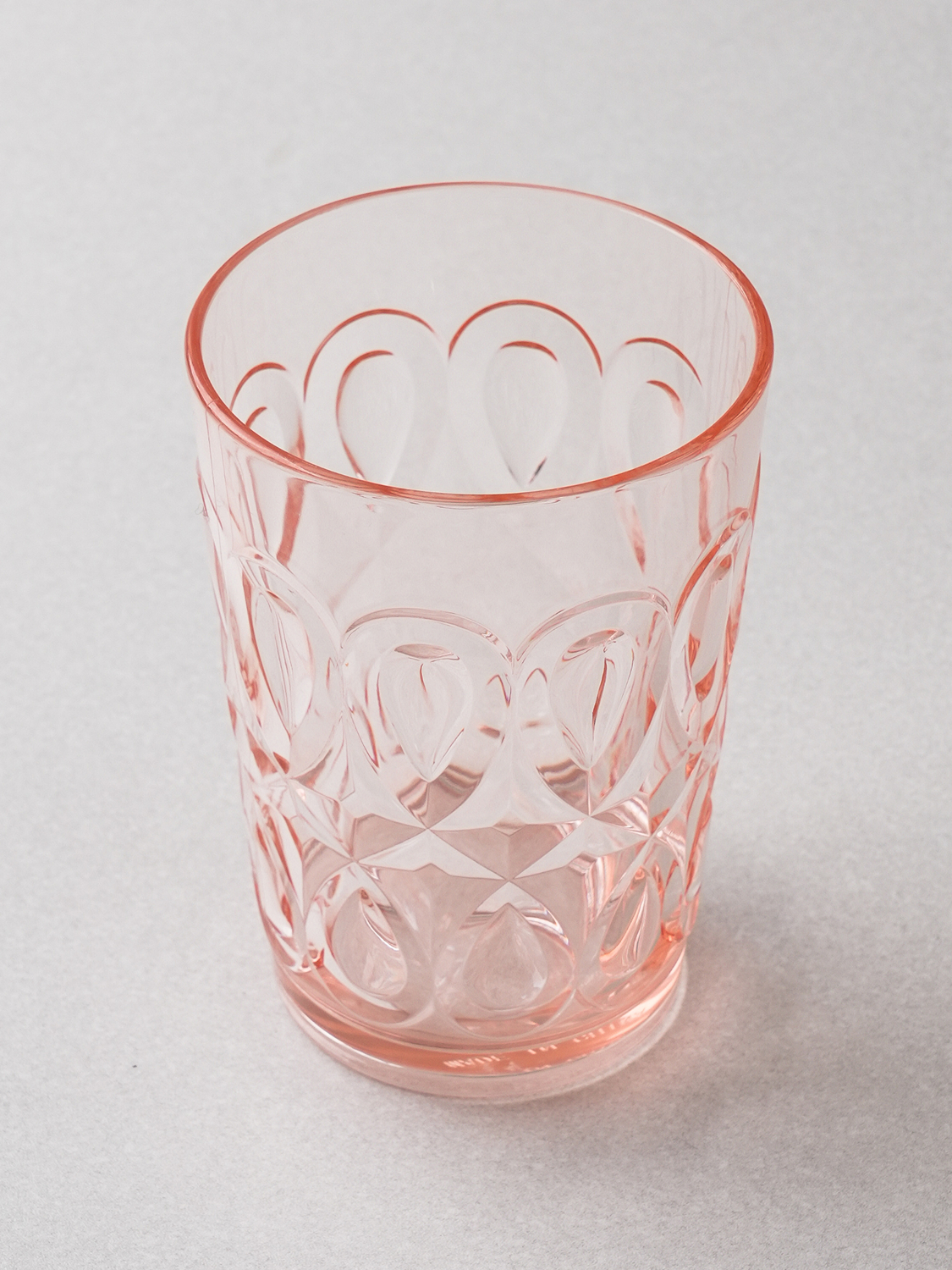 Acrylic patterned cup 480 ml pink