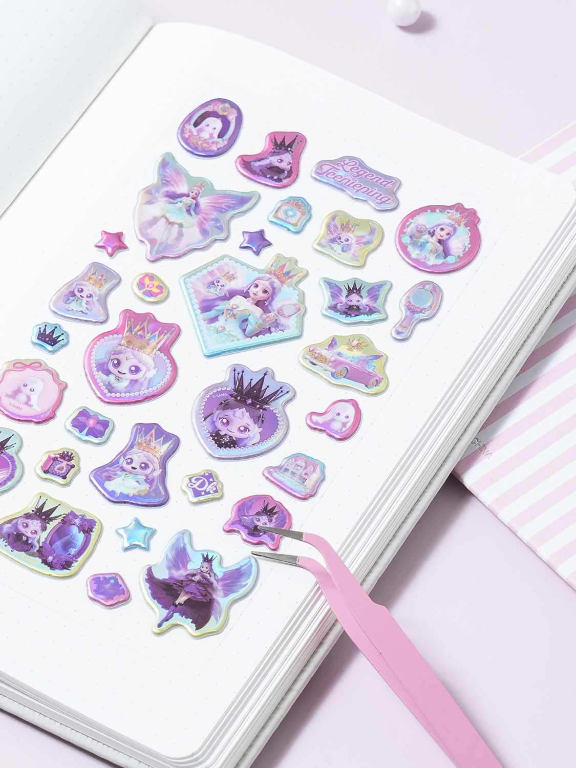 Catch! 1 piece of Tiniping 6 Legend Ping Aurora stickers