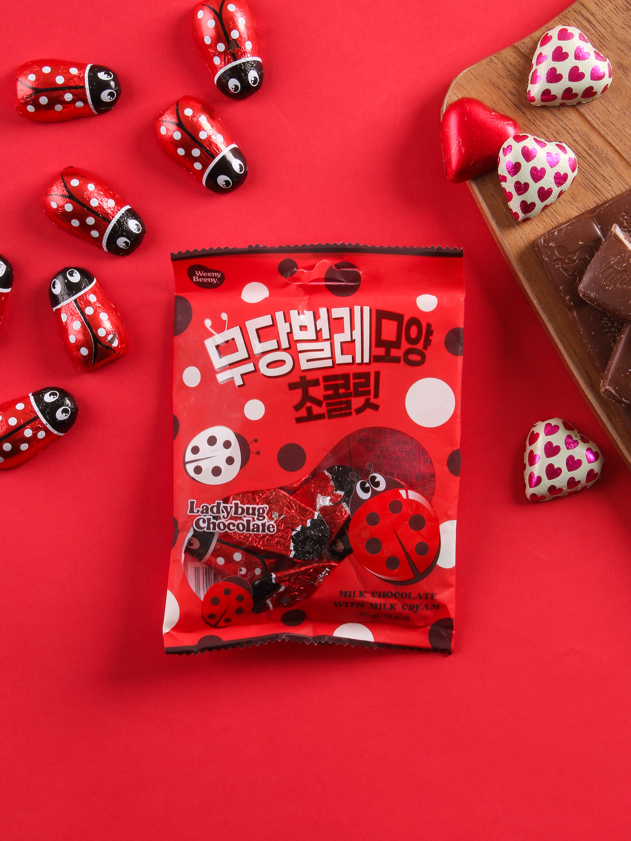 65 g ladybug shaped chocolate