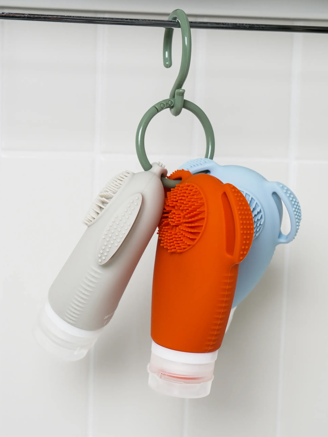 Travel silicone facial cleansing brush container 100 ml (3 packs)