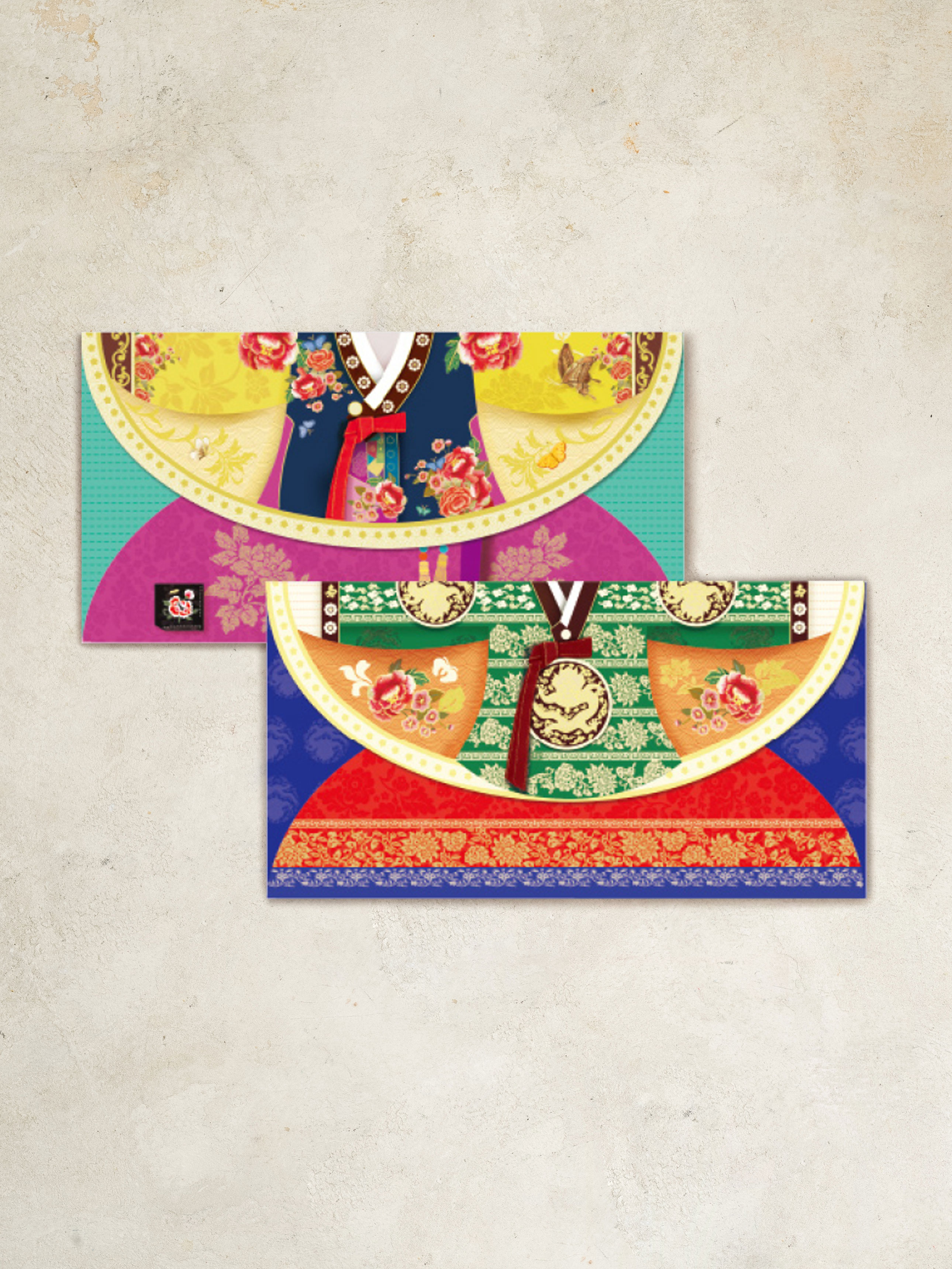 2 traditional envelopes