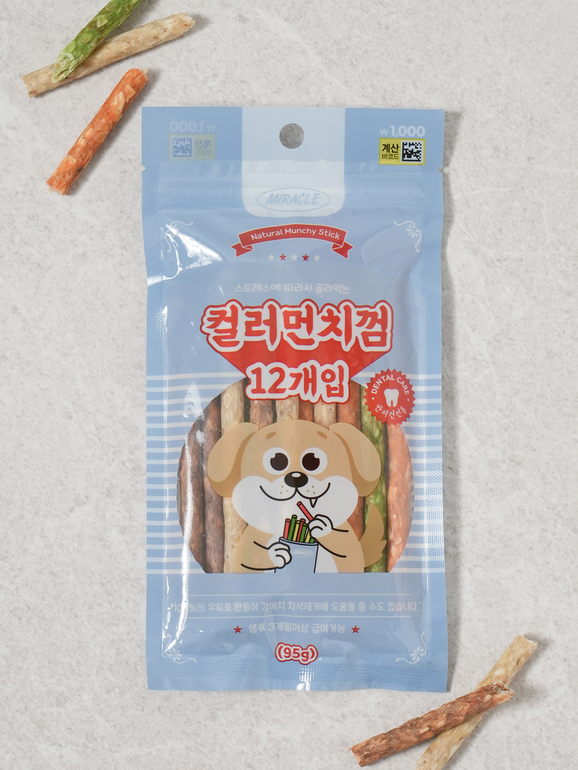 [Pet] Miracle Color Munch Gum 12 pieces